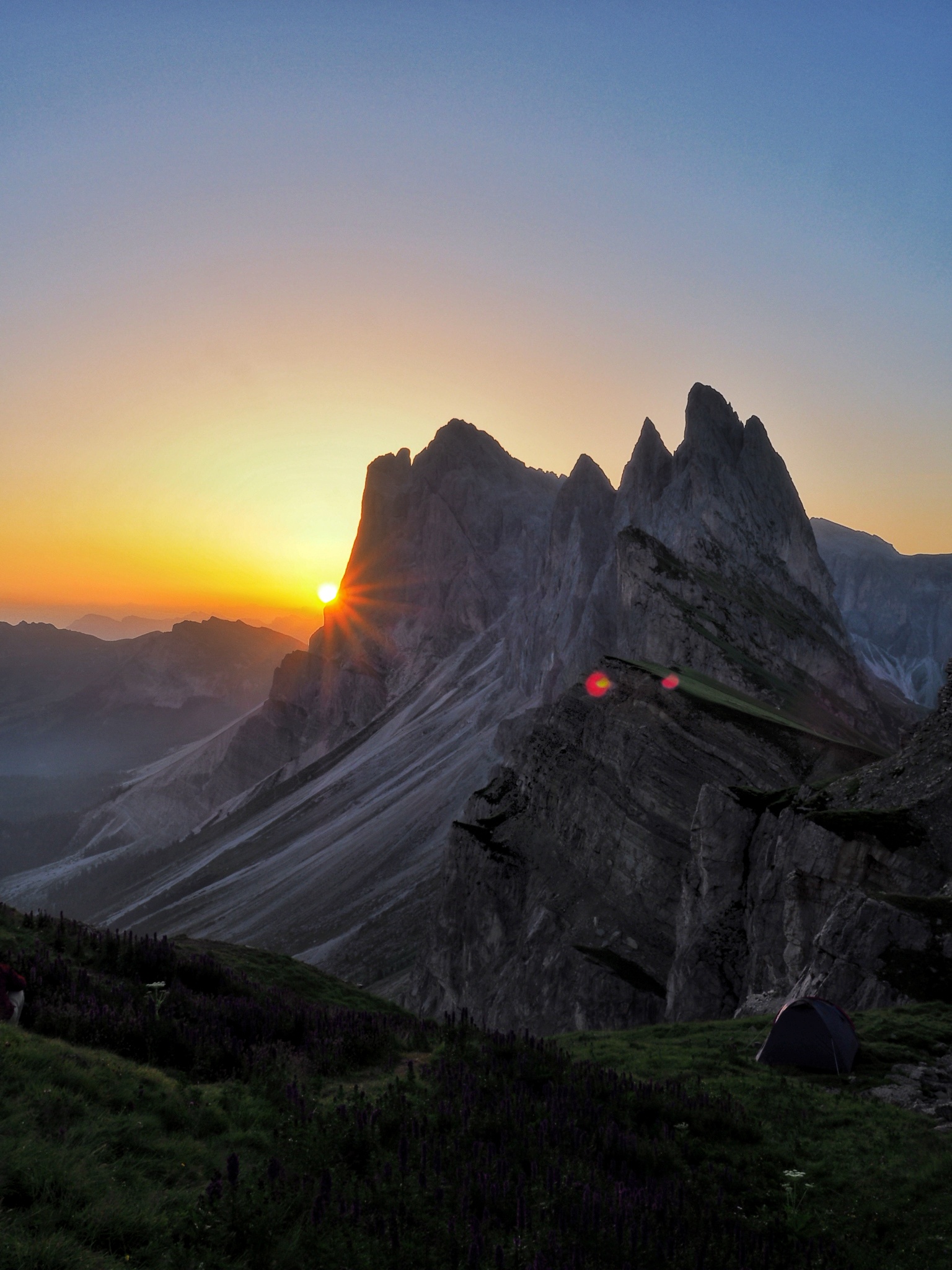 Seceda at dawn