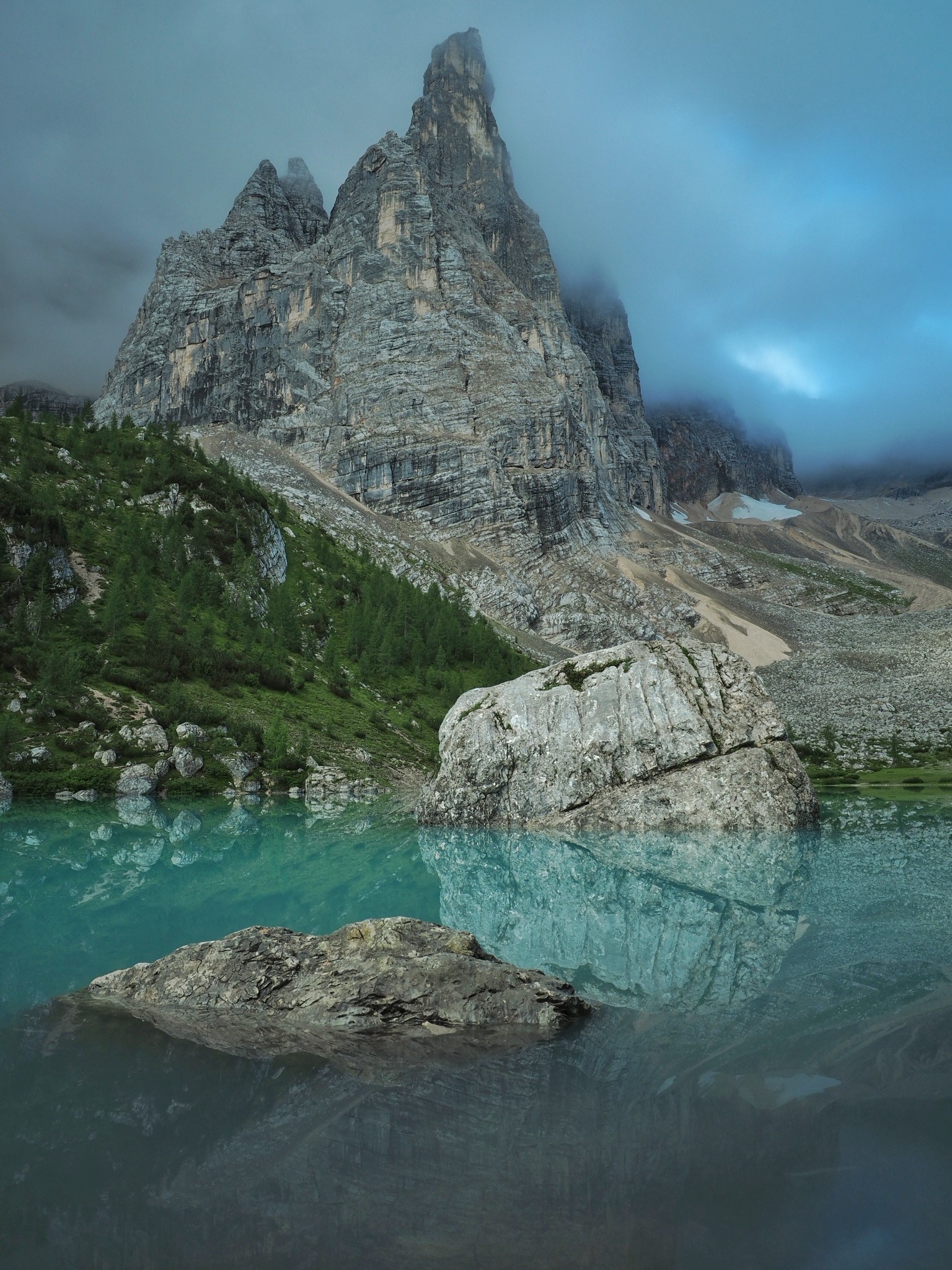 Lights on Lake Sorapiss