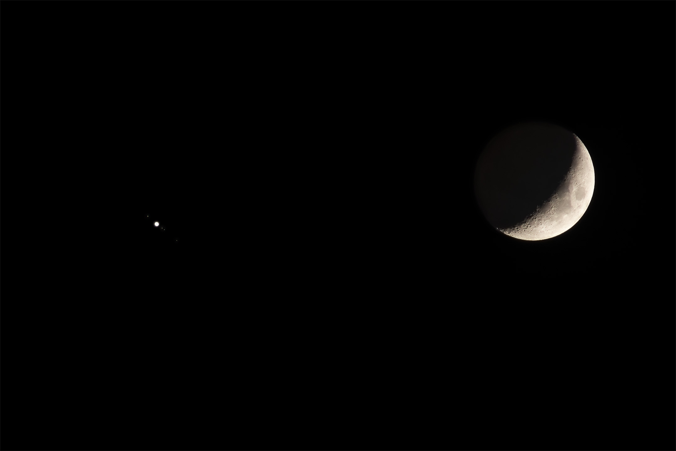 Conjunction Moon and Jupiter