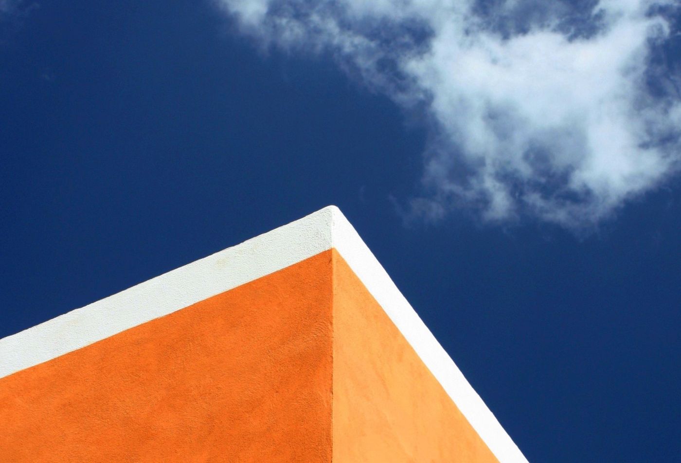 Blue and white orange