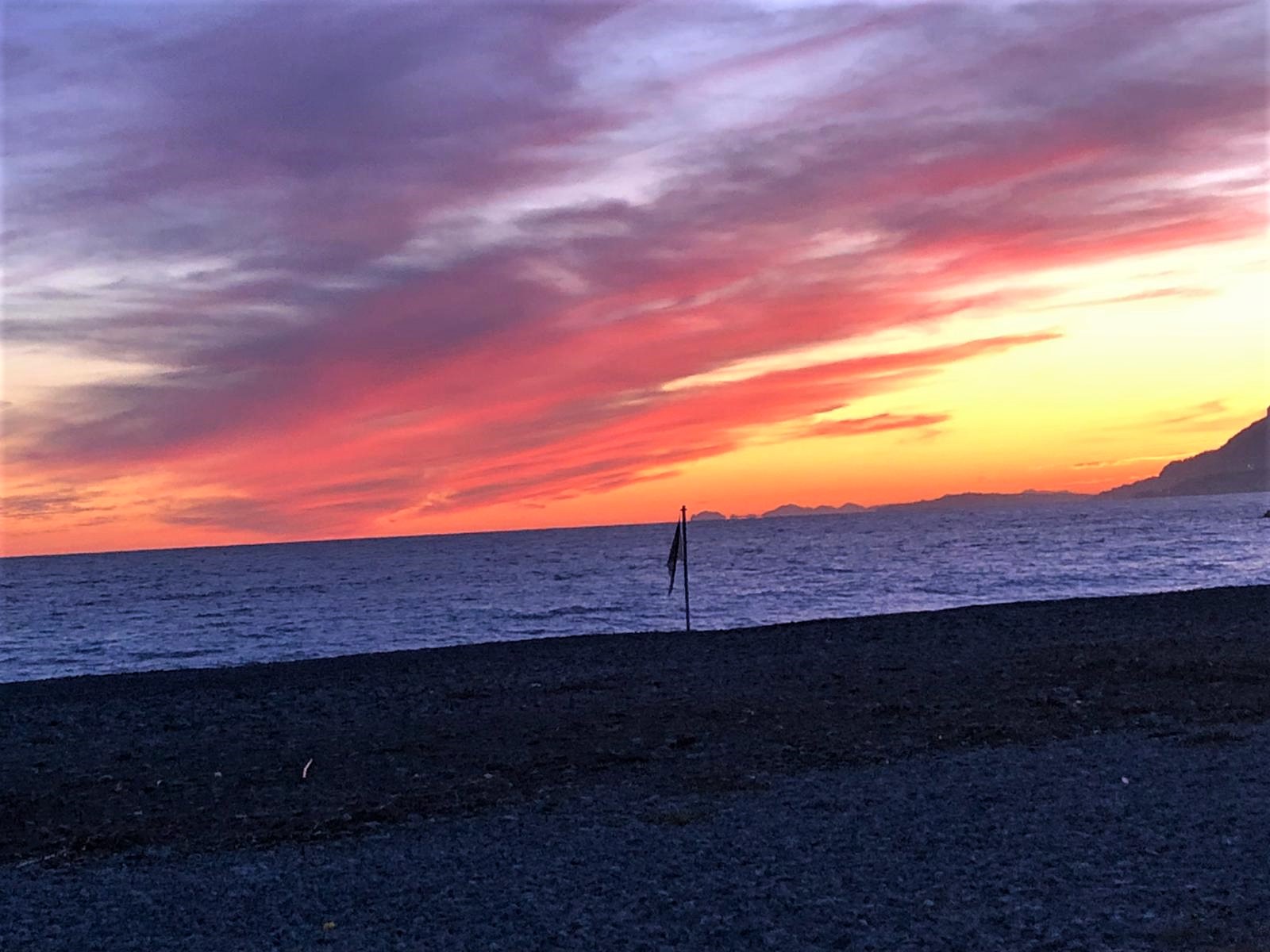 sunset in Ventimiglia