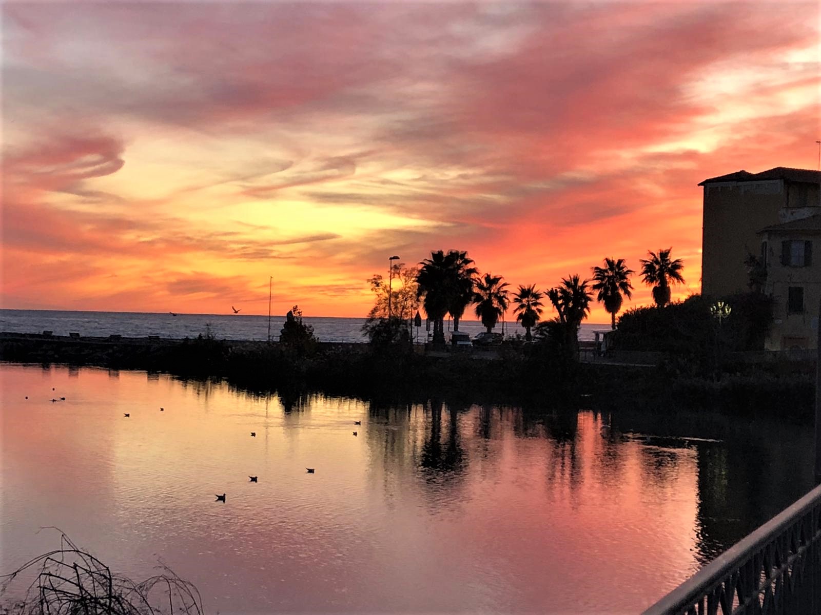 sunset in Ventimiglia