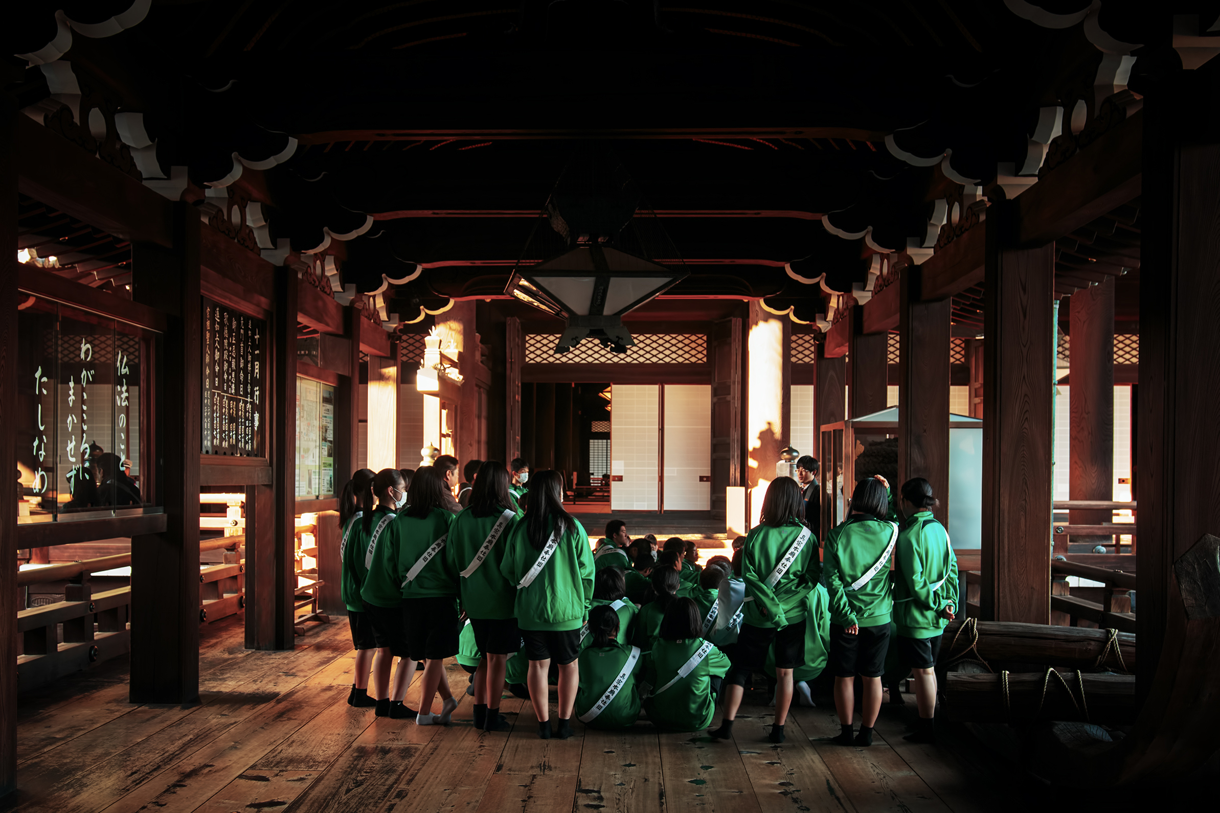 The magical atmosphere of the temple