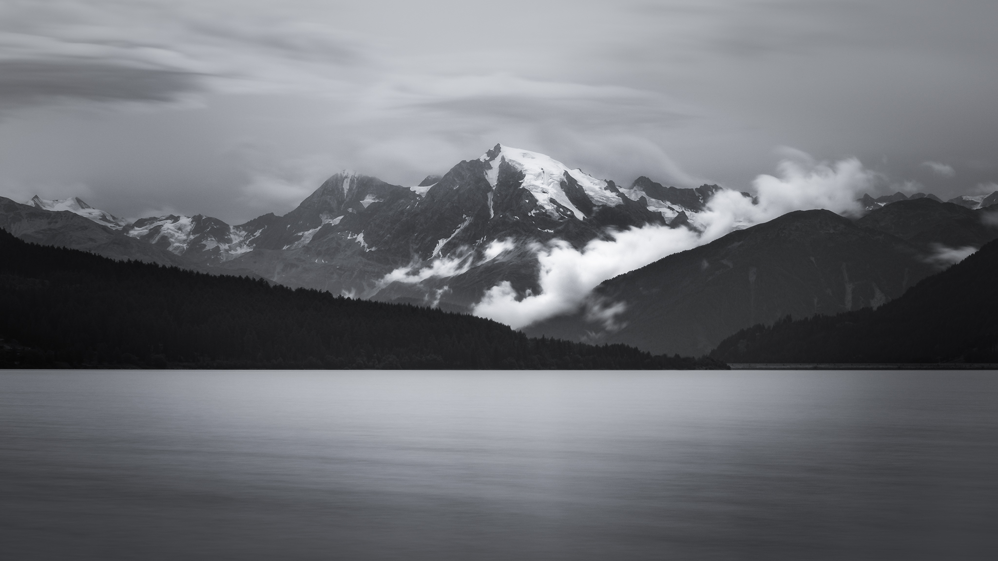 L'Ortles (3905 m) from Lake Resia 19 August 2019