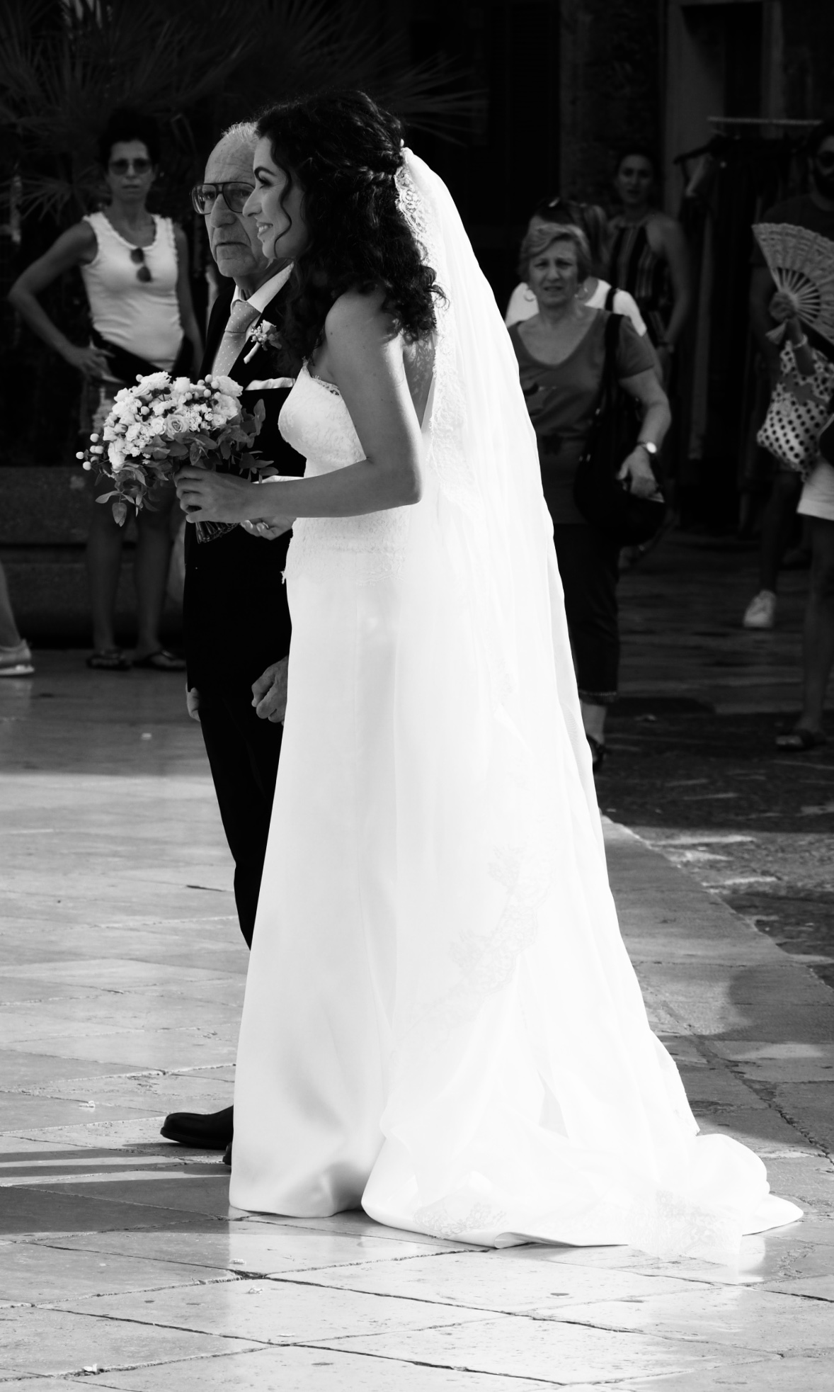 Aspettando di salire la scala