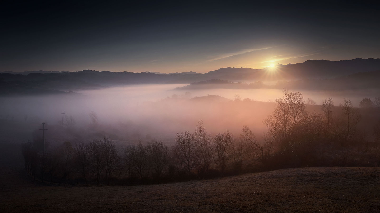 Sunrise in Maramures, Romania