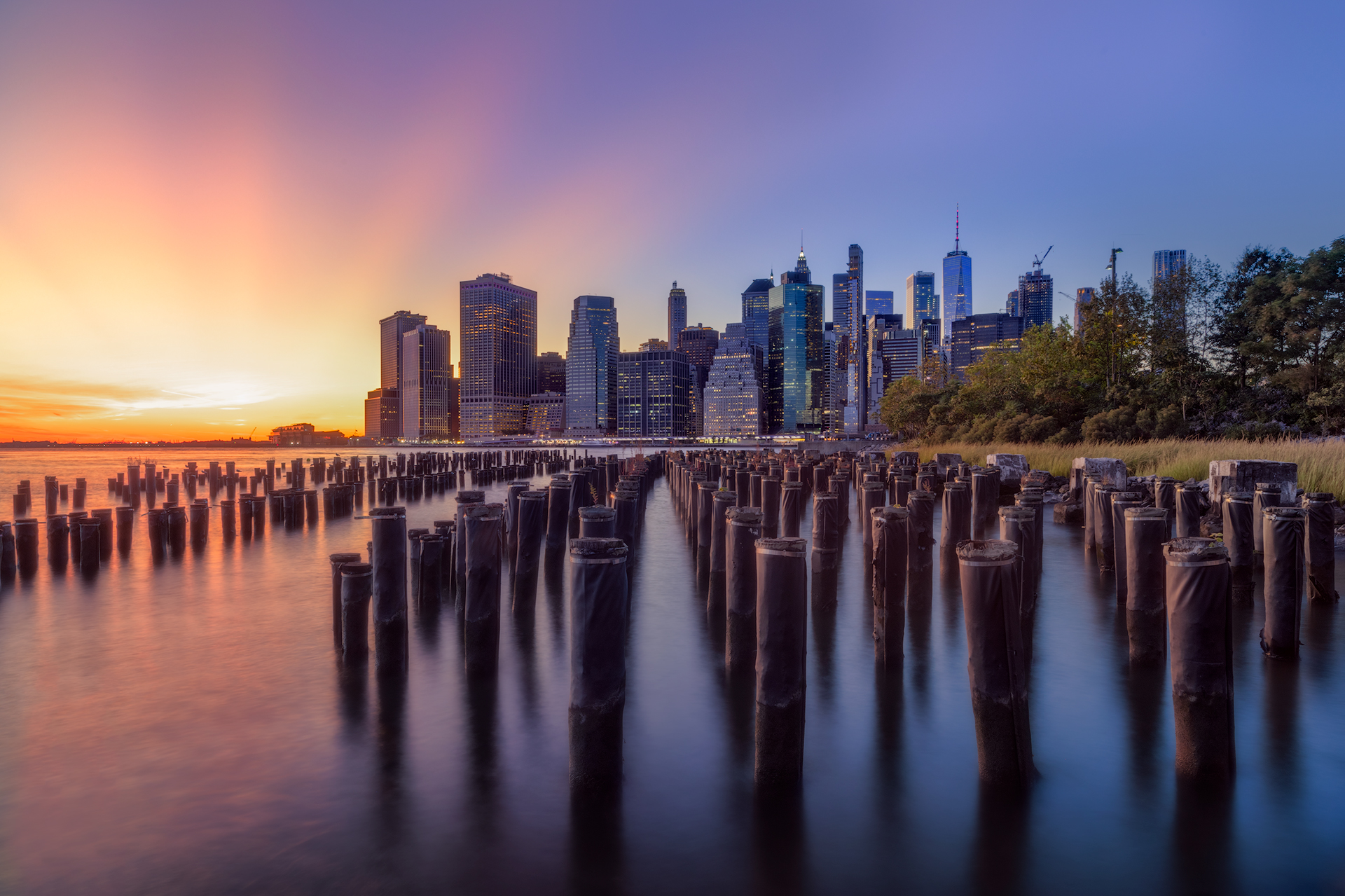Sunset at Lower Manhattan