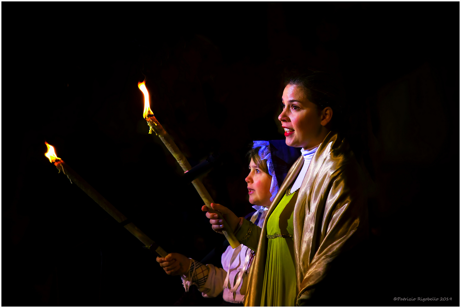 In the light of the torches