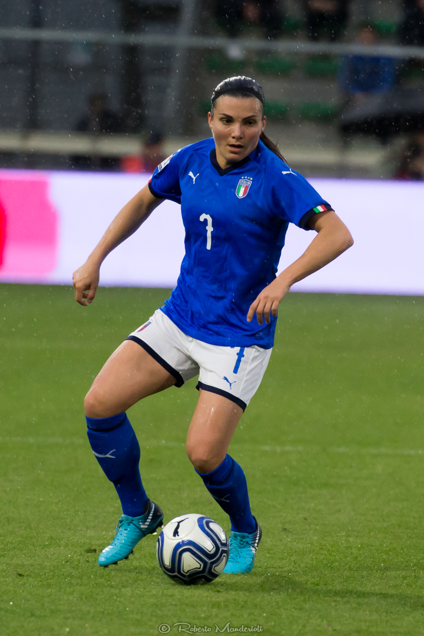 Alia Guagni durante il match Italia-Belgio