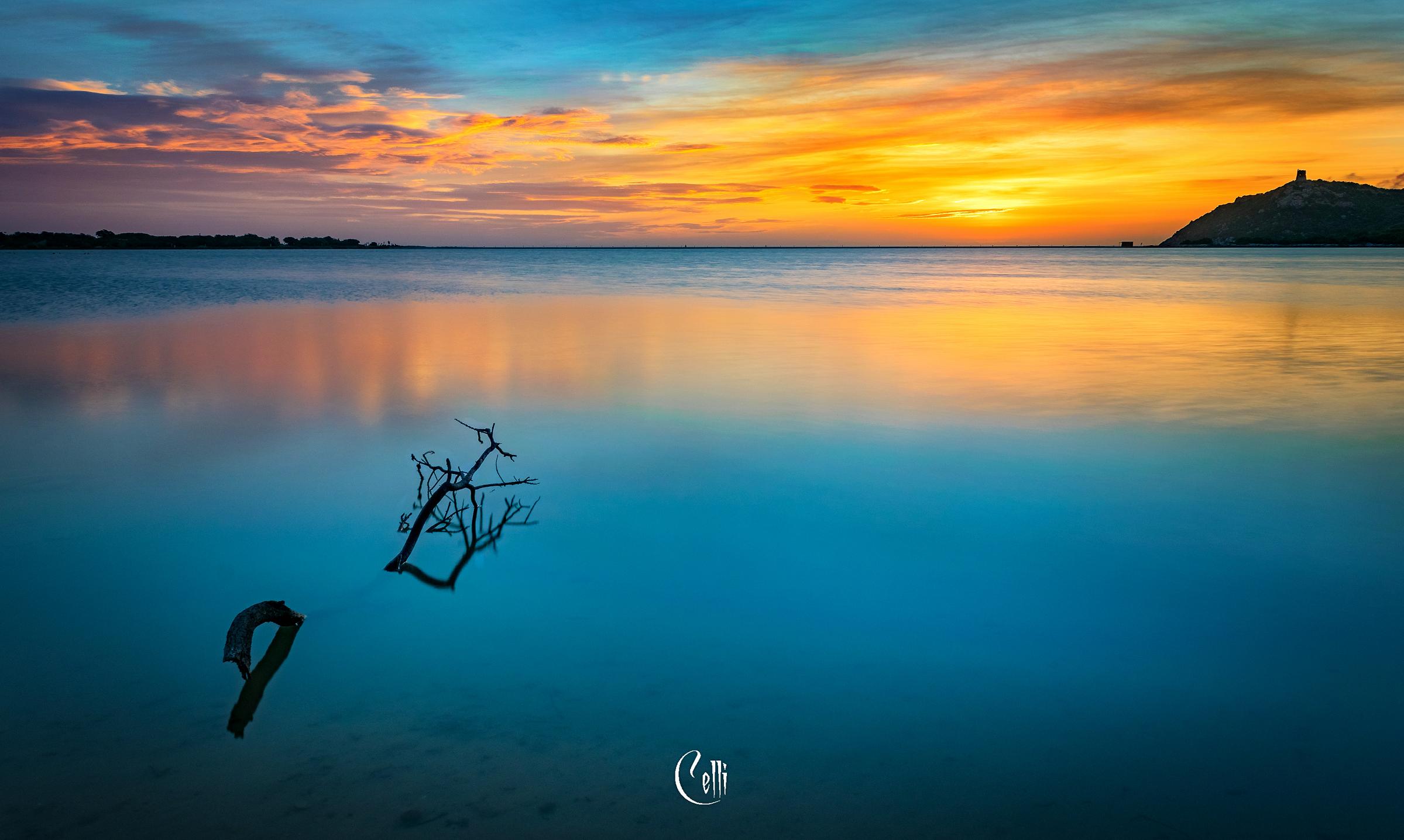 Sunrise at Notteri pond