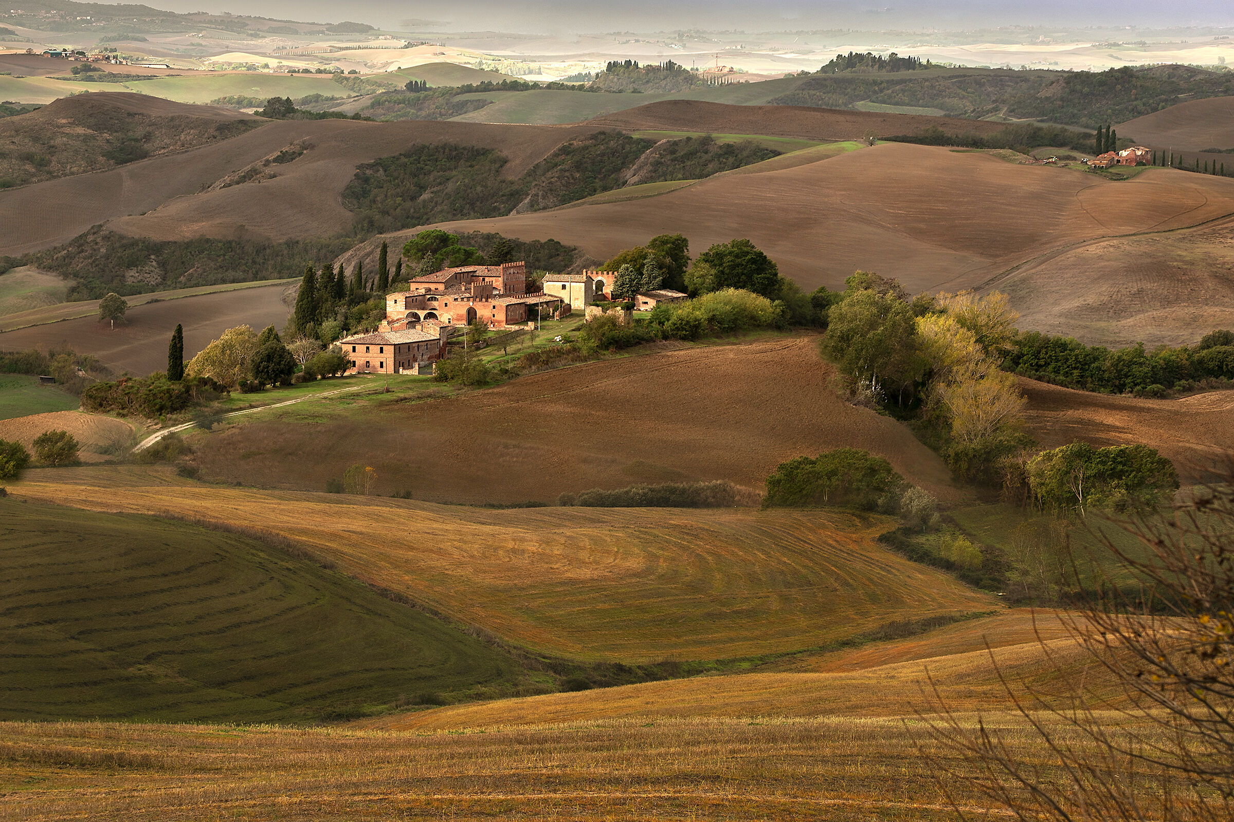 Between Asciano and Siena