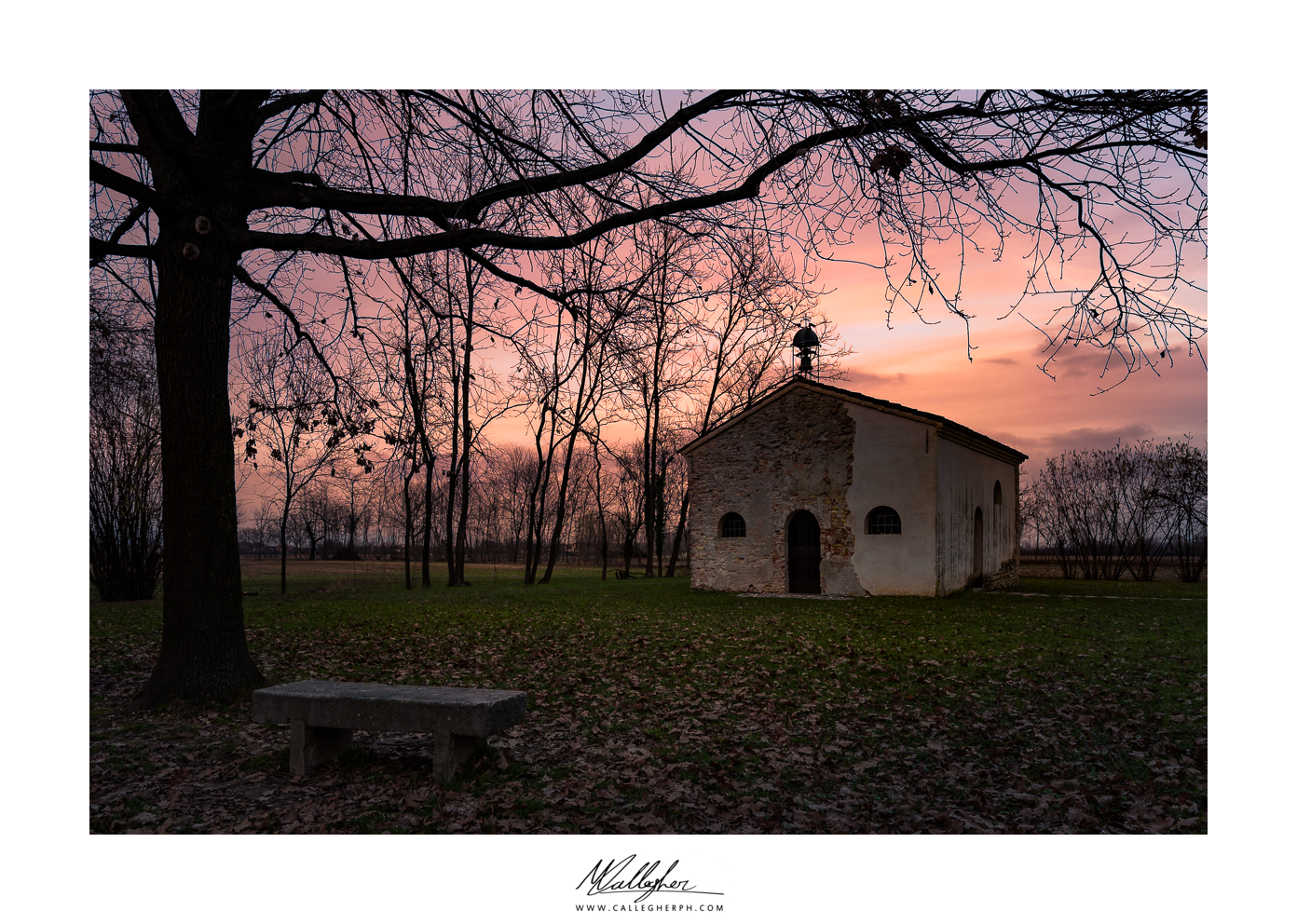 Sunset in the countryside