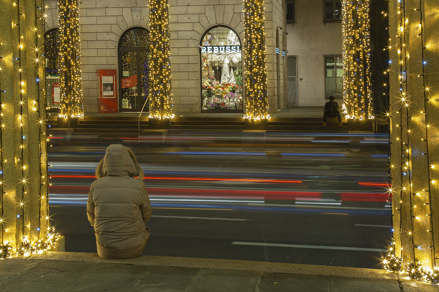 Evening lights Bergamo