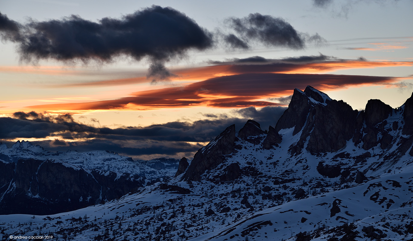 Sunset from the Giau