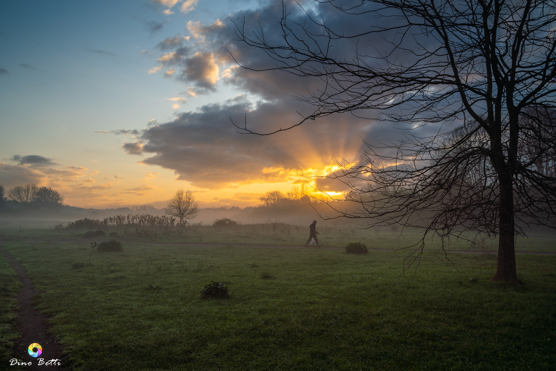 Sunrise at Caffarella Park
