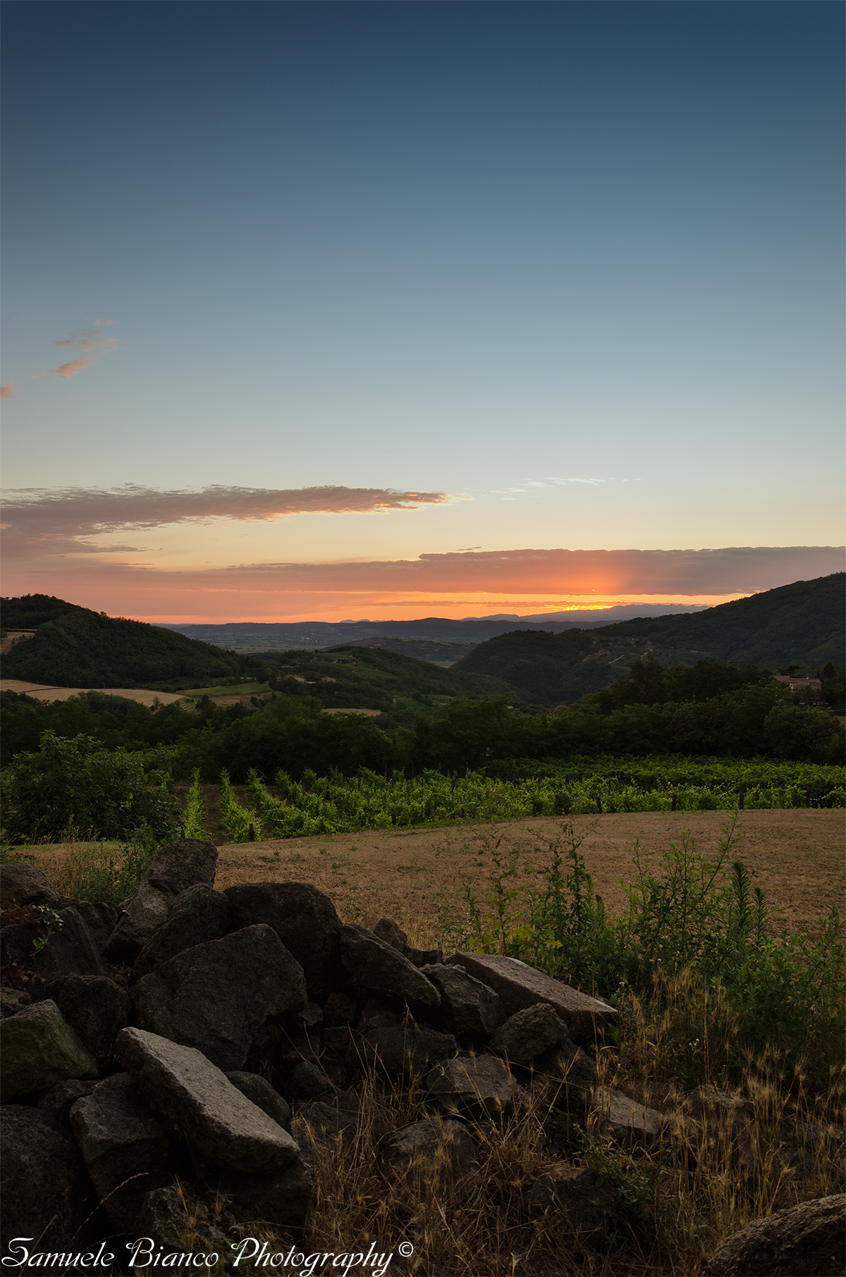 Sunset near Castelnuovo