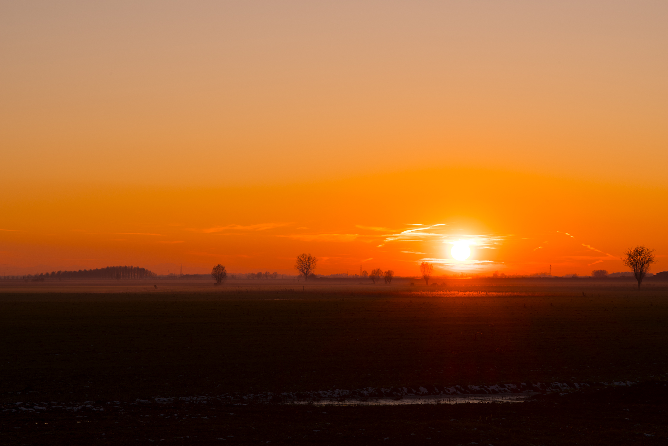 The fog is coming up