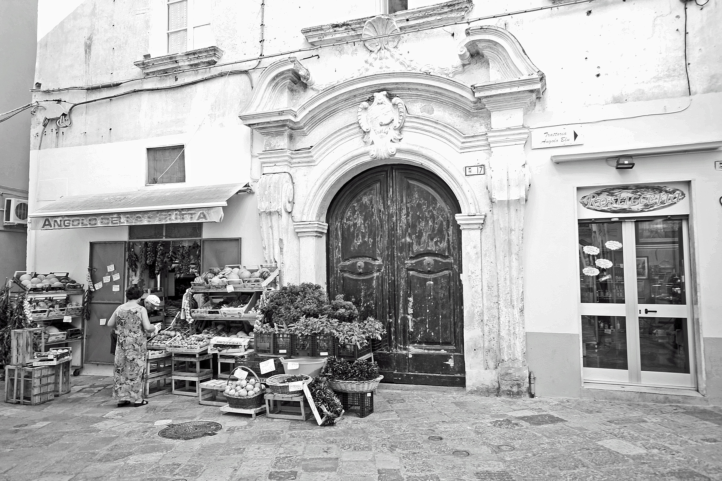 The angle of the fruit