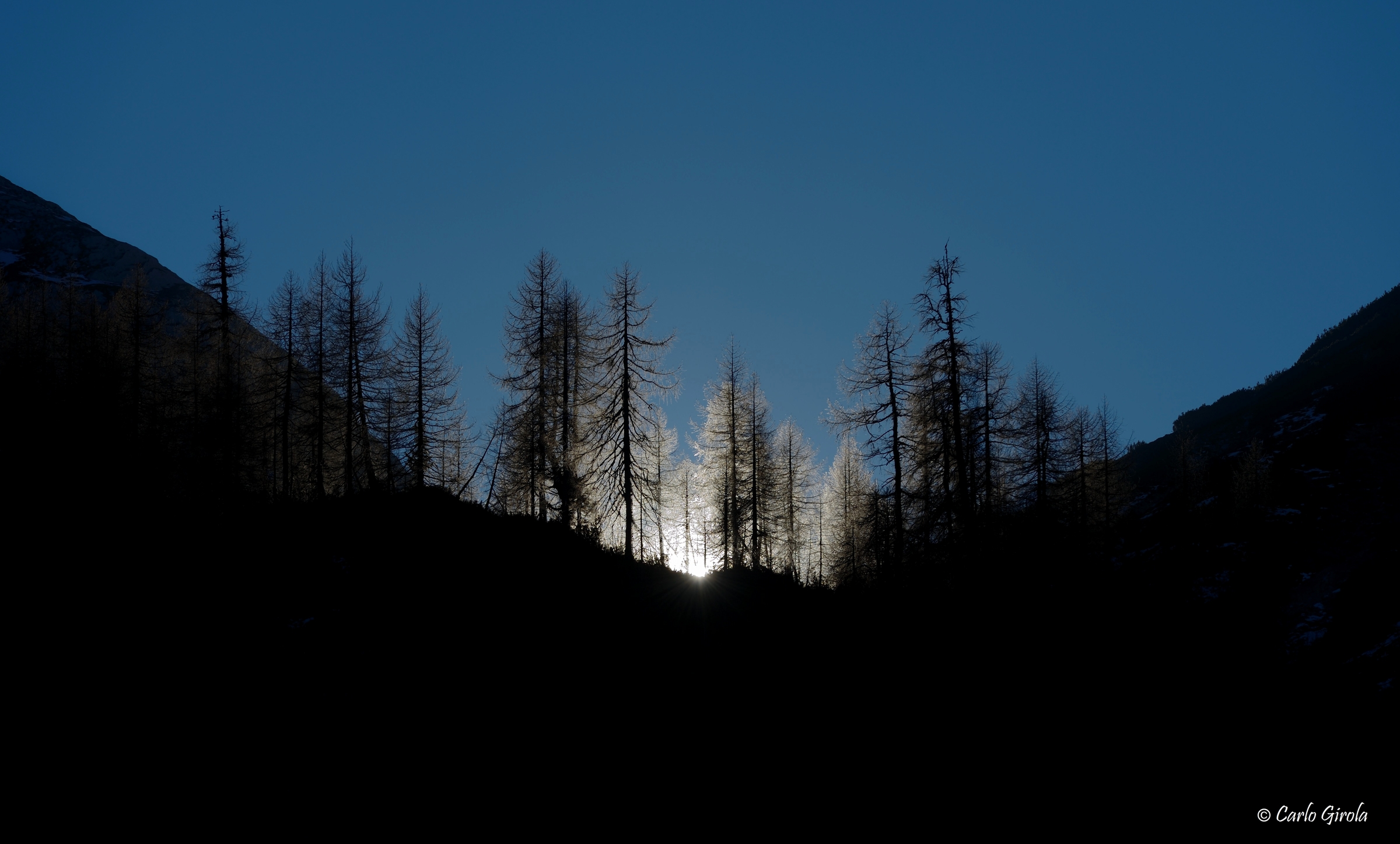 Tramonto a Passo Clamer