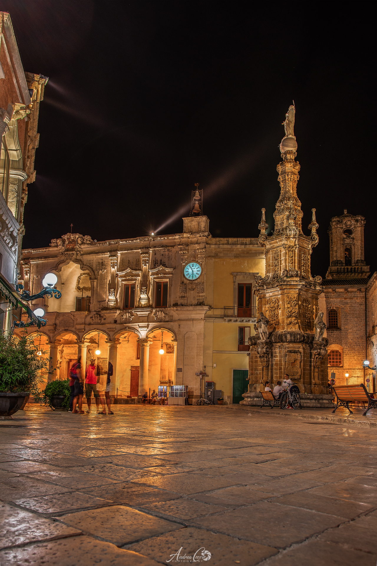 Piazza Salandra di notte | Nardò (le)