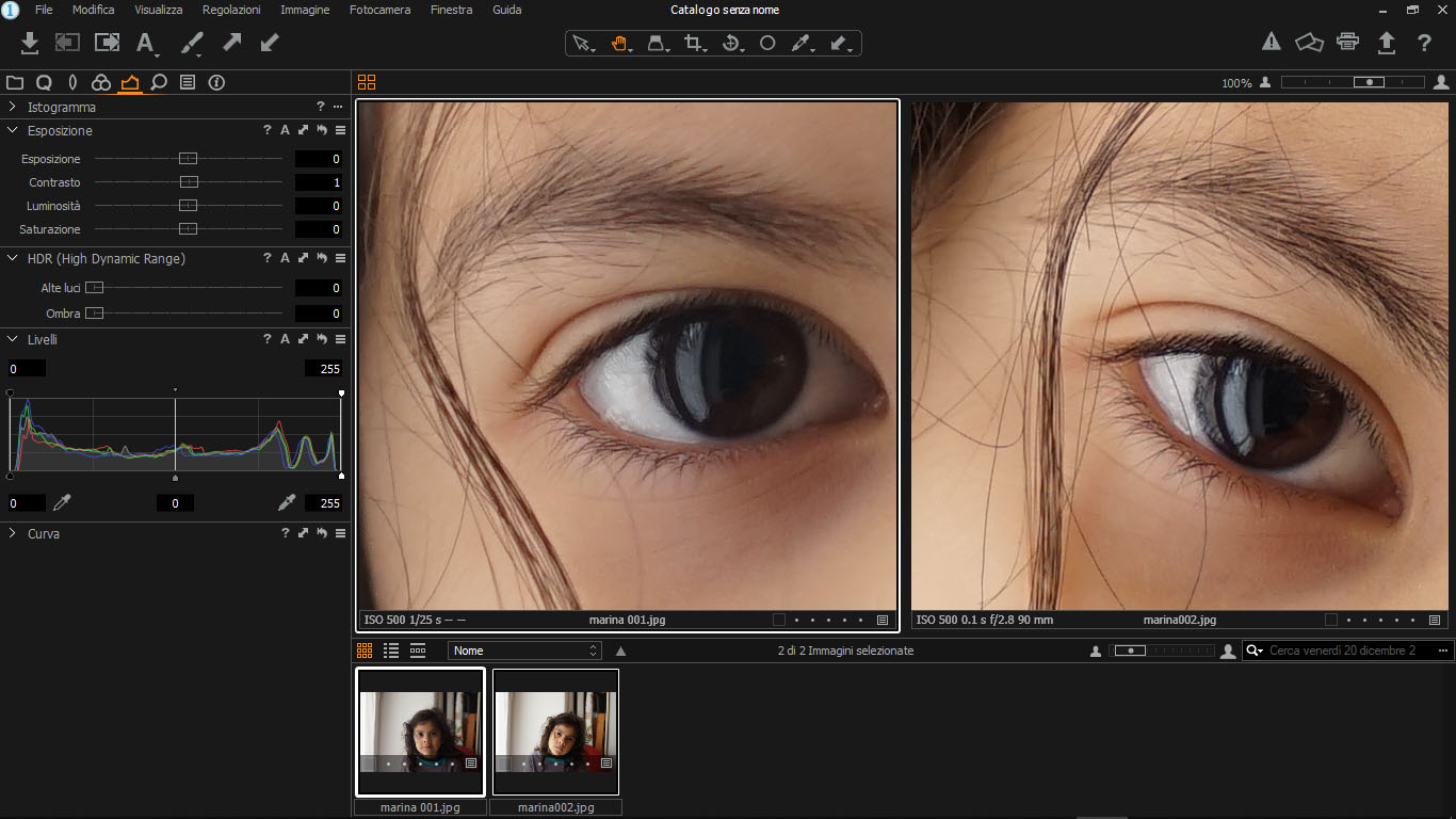 obiettivi 1 e 2 confronto