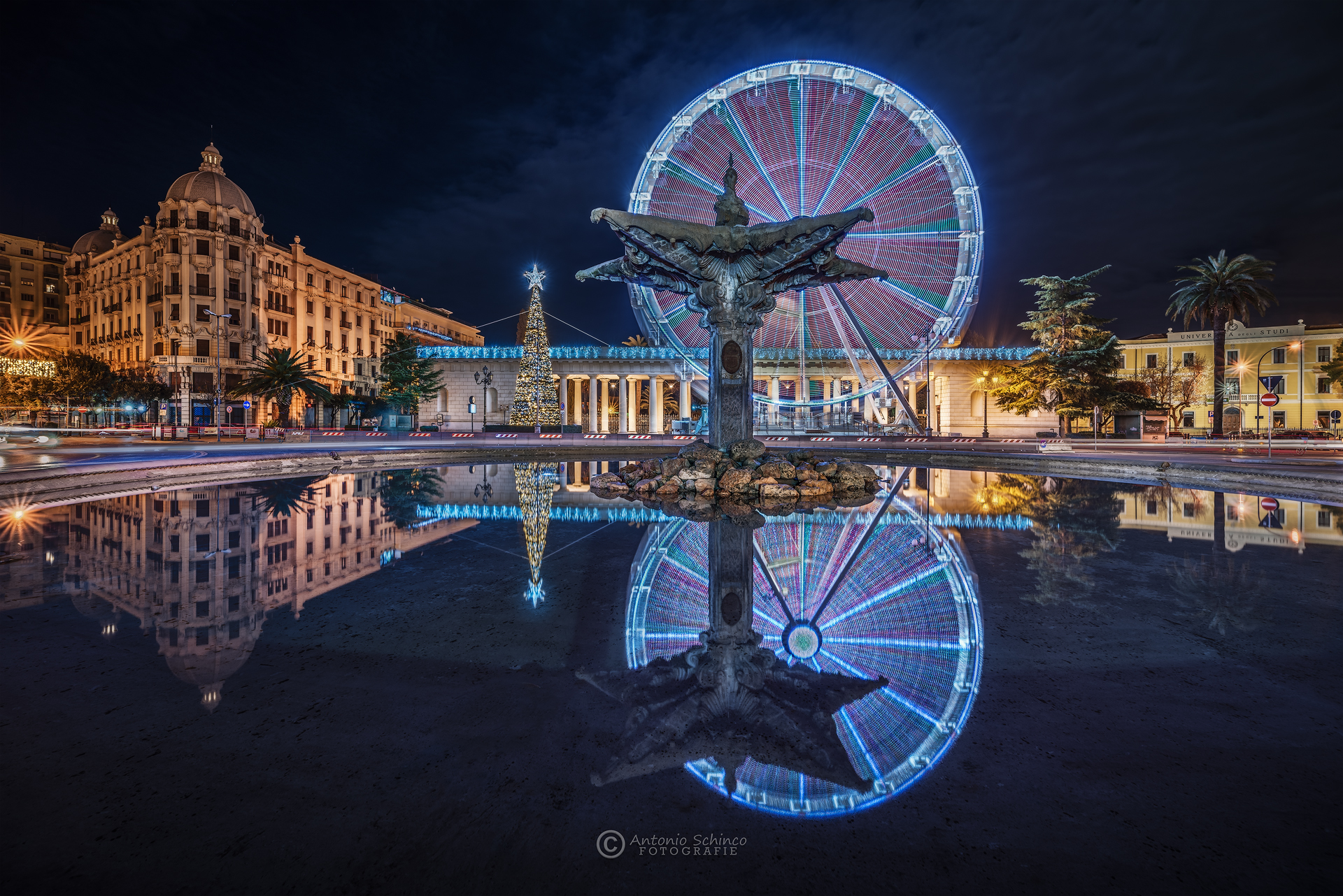 Piazza Cavour In Christmas Dress
