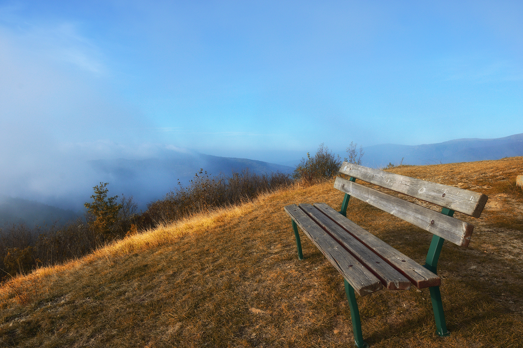 Mist coming to the S. Fermo pass