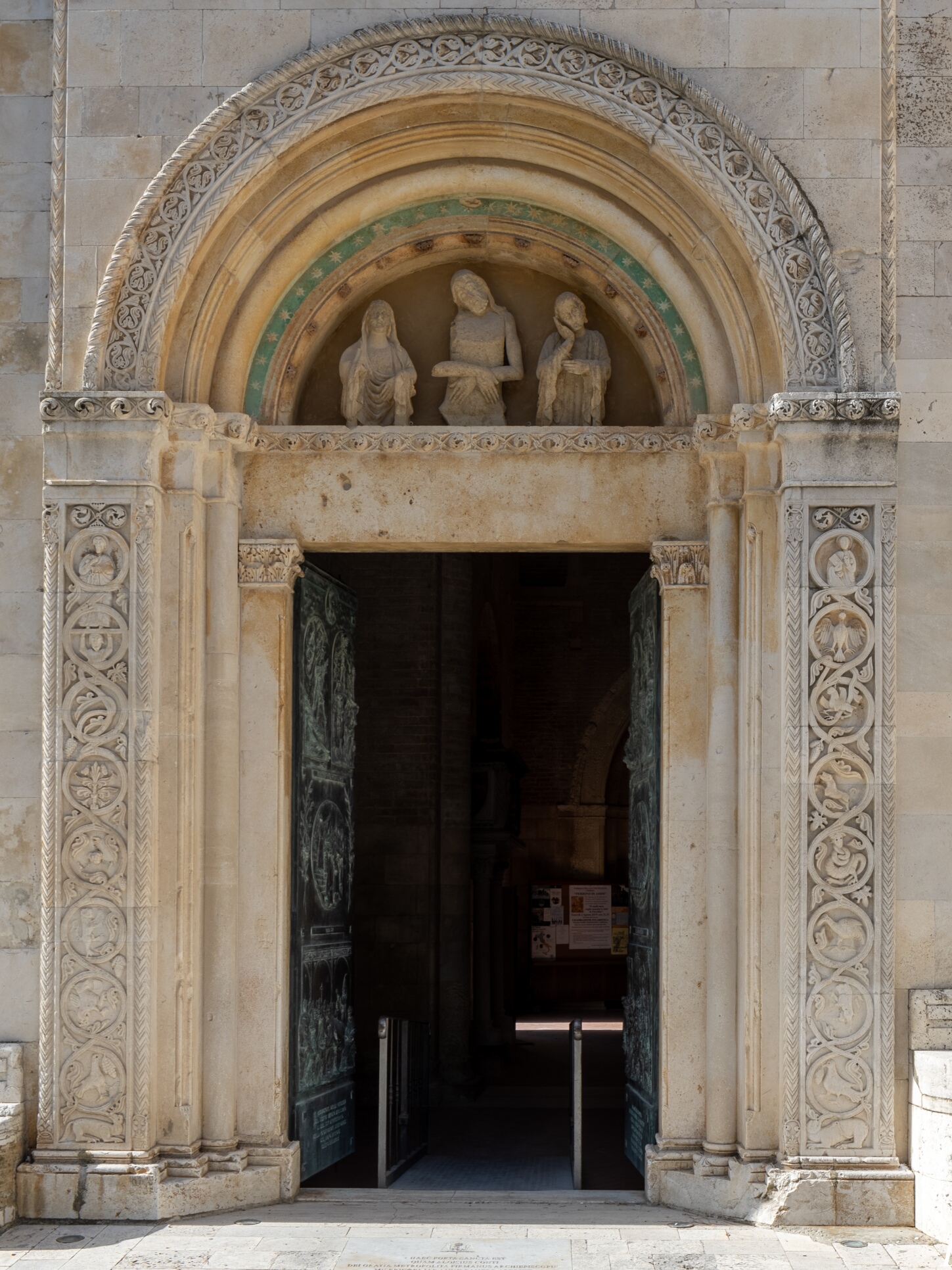 Southern portal of the Cathedral of Fermo