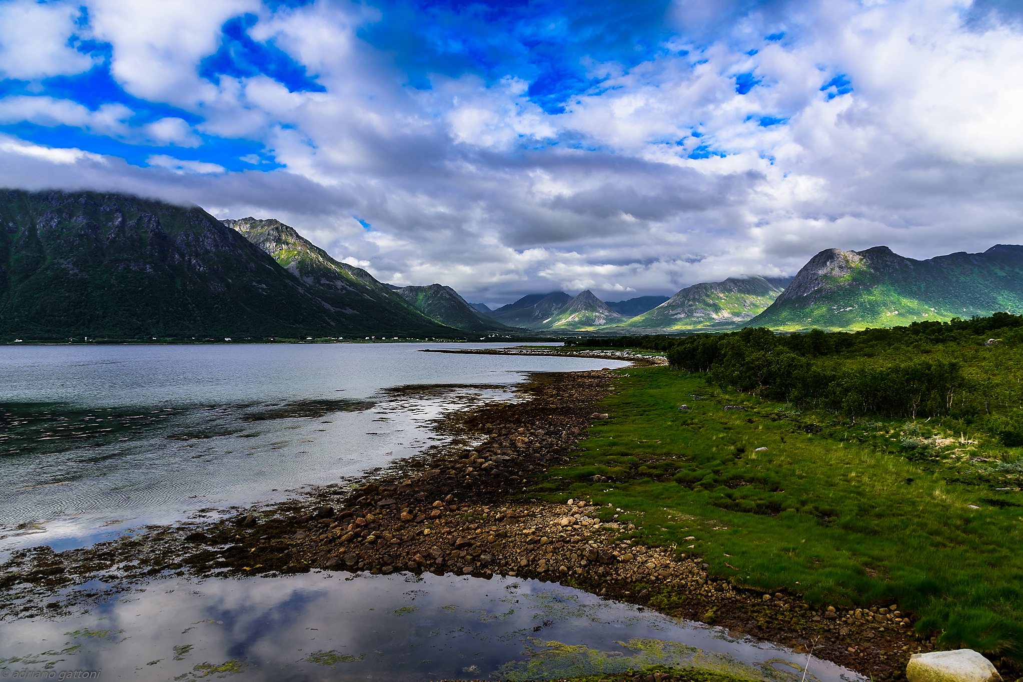 Landscape near the island of Andenes
