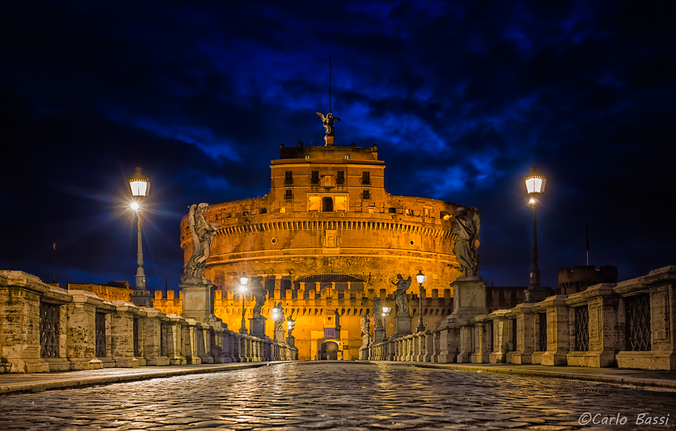 Ora blu a Castel S. Angelo