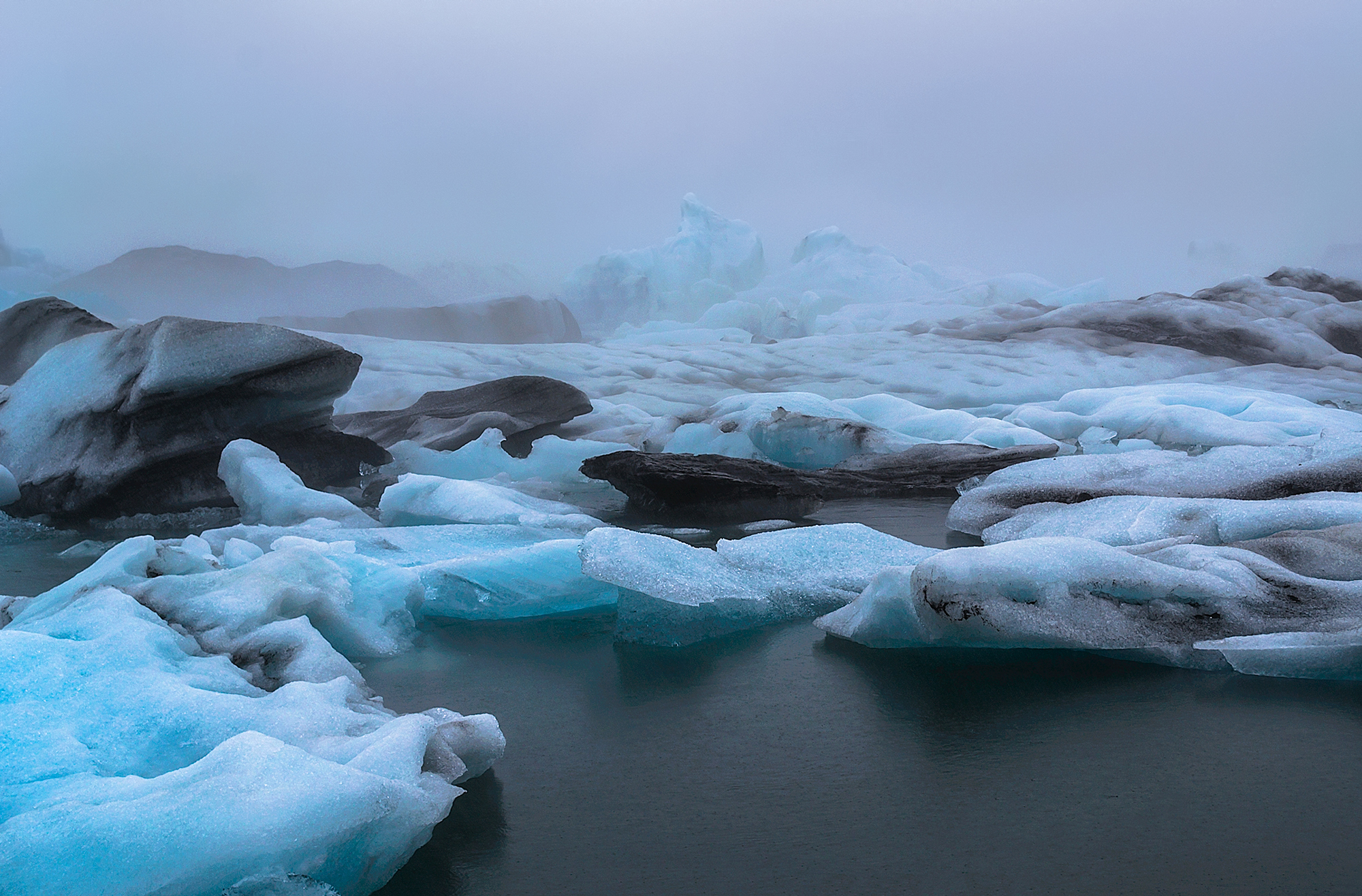 Jokulsalron in the fog