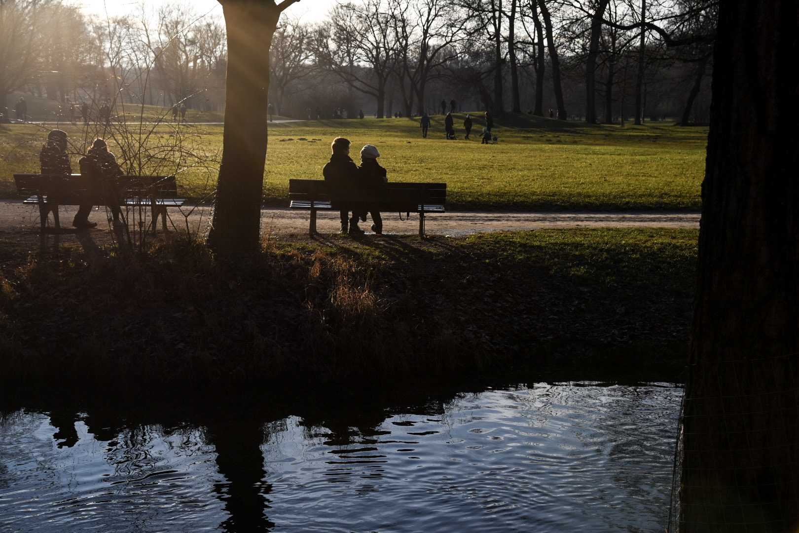 Caldi tramonti in freddi momenti