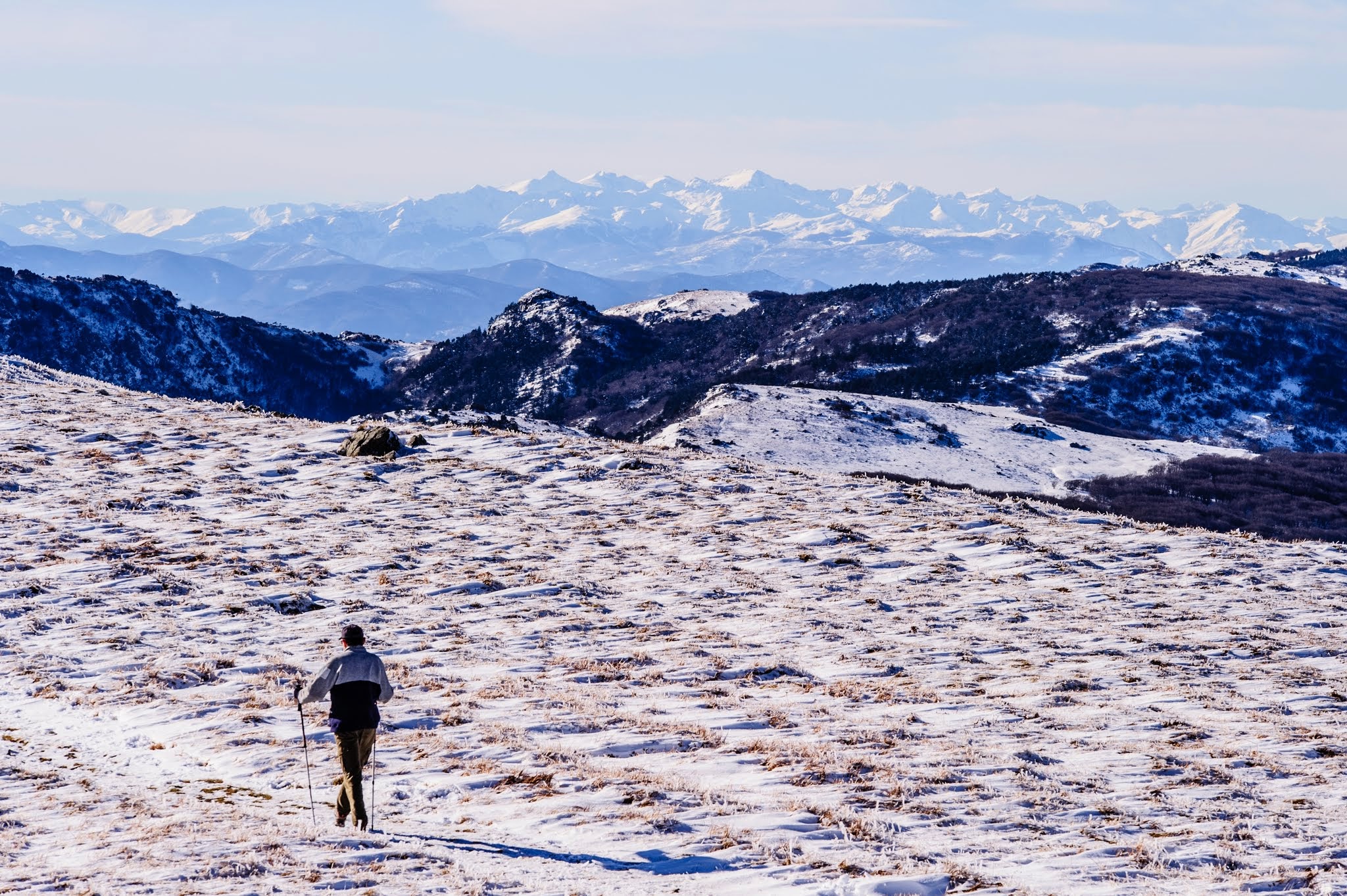 The ridge between Mount Reixa and Argentea