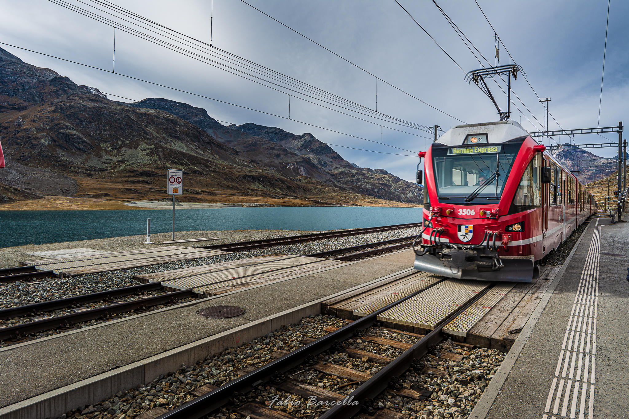 Bernina Train at Bernina Hospice