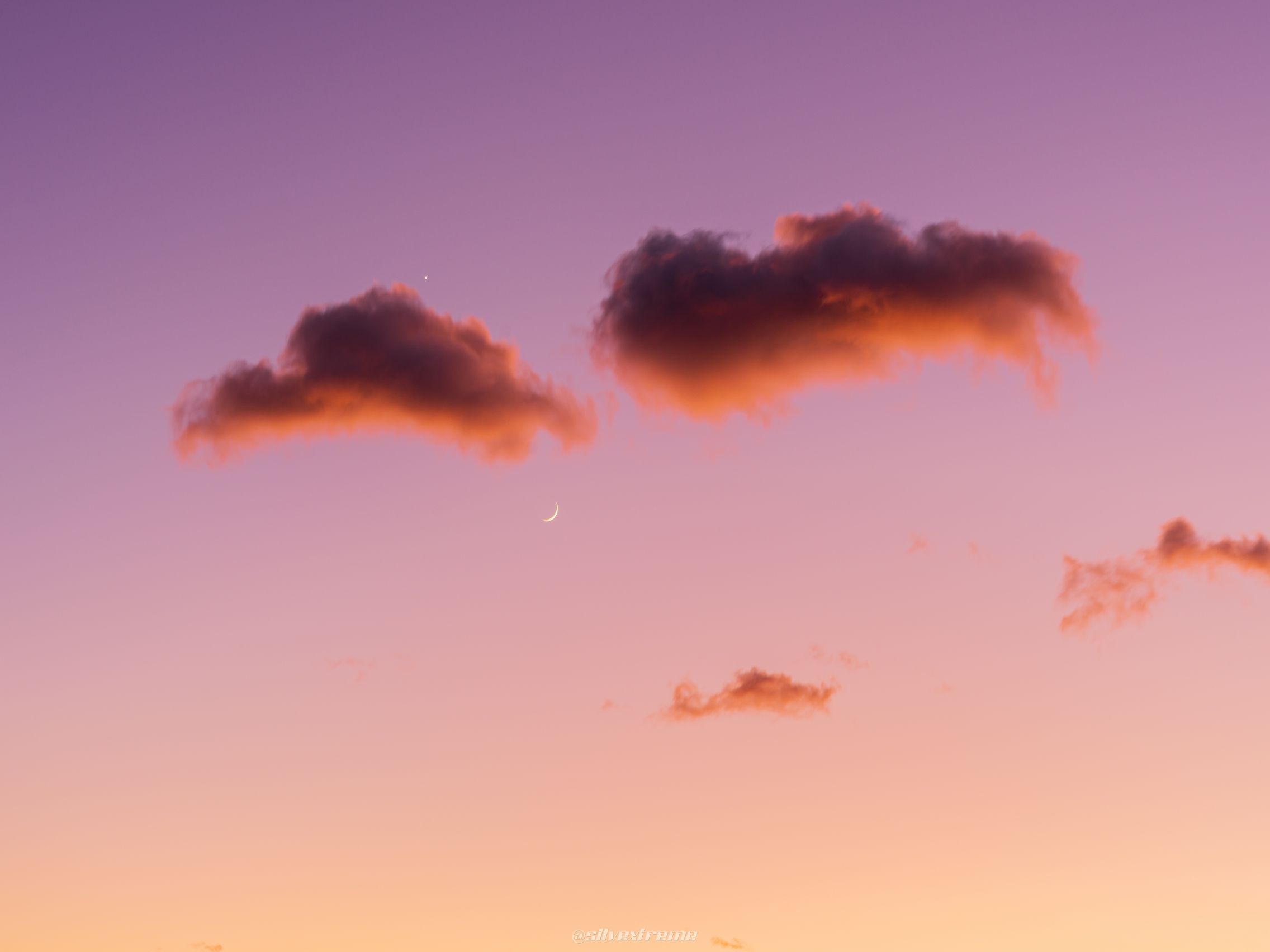 Sunset, Moon and Venus