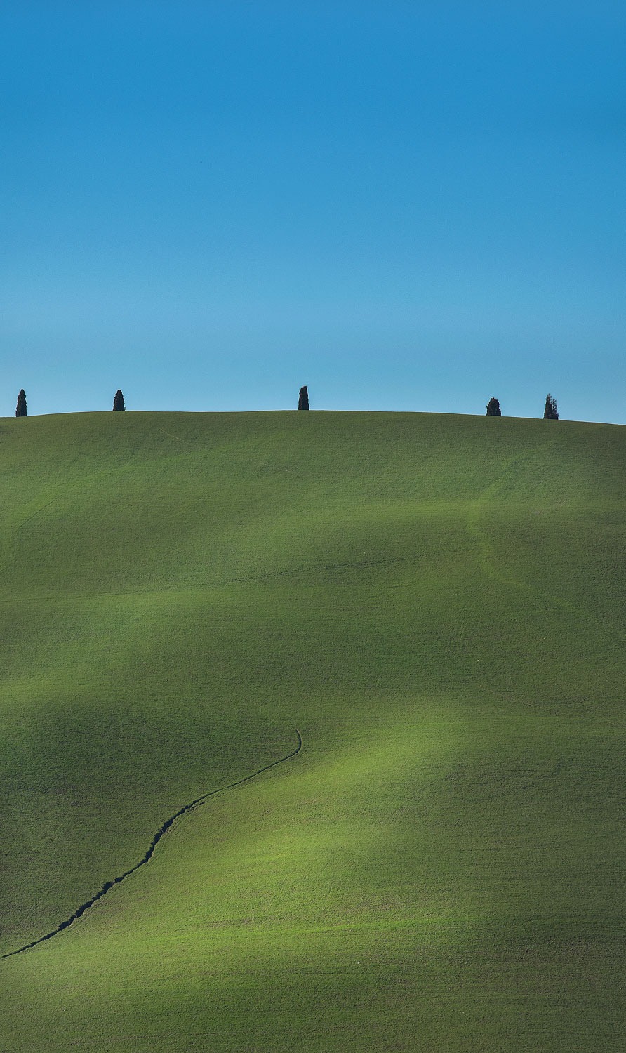 minimalism in Val D'Orcia