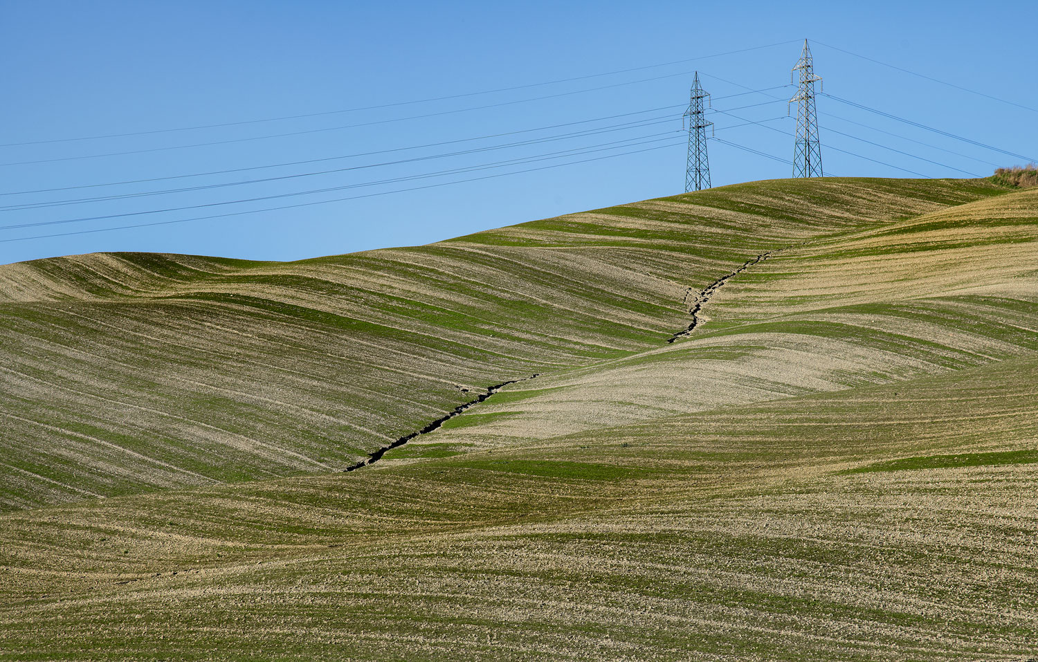 Lines in Val D'Orcia