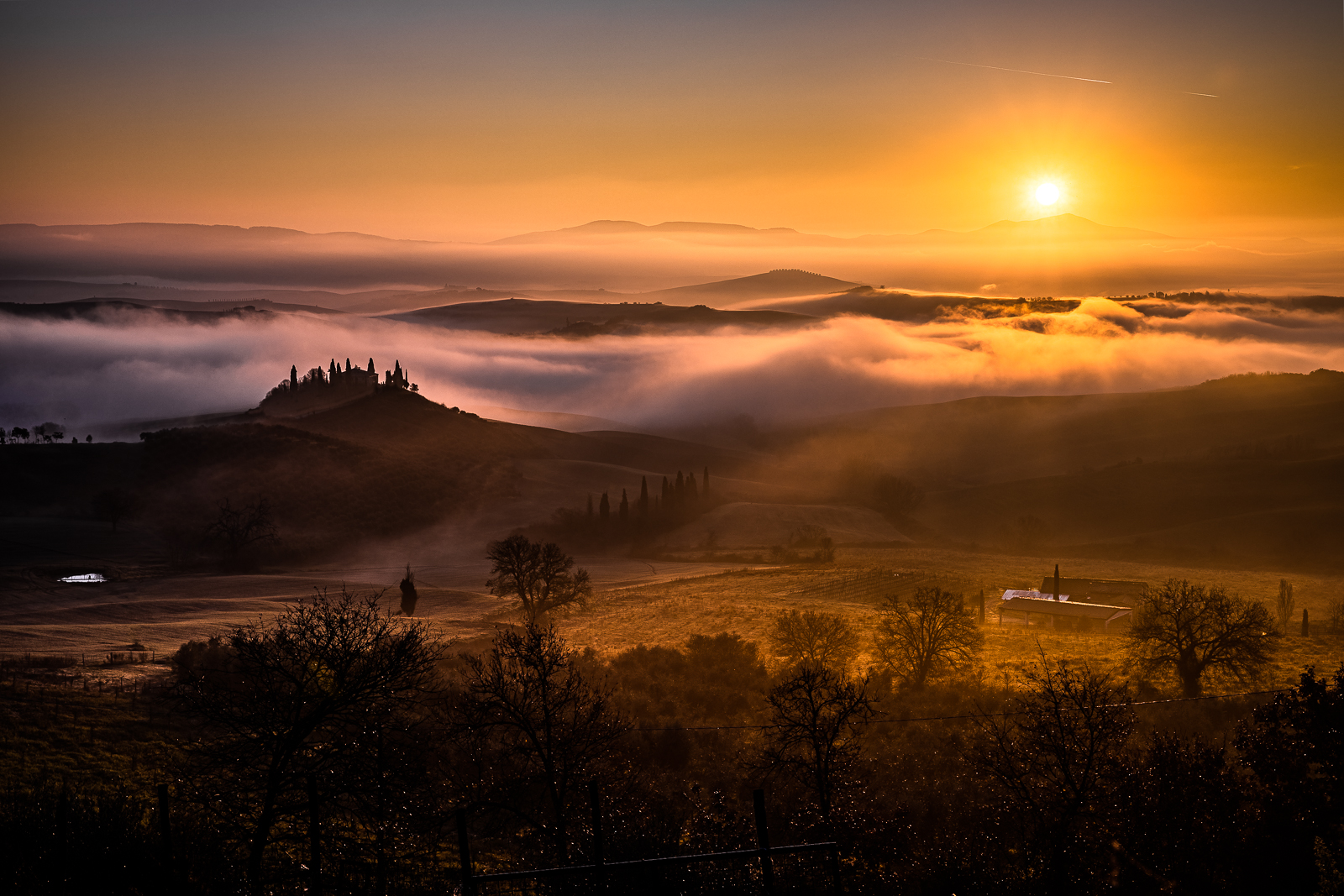 GOlden Hour in Valdorcia