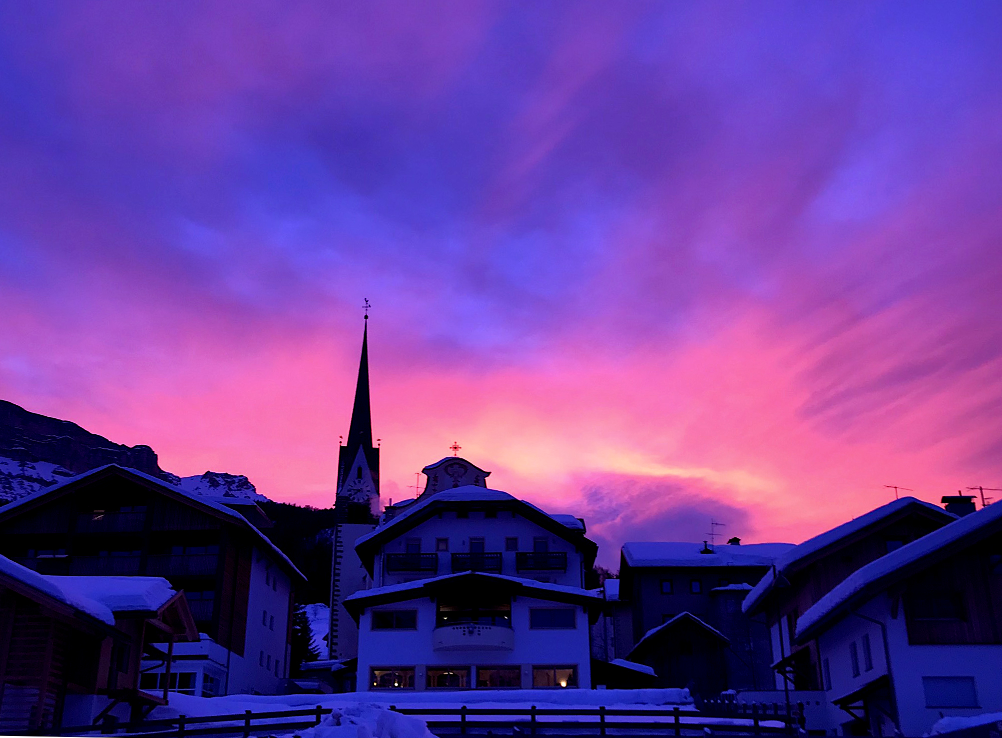Alba nella valle ... mentre andavo a prendere il pane