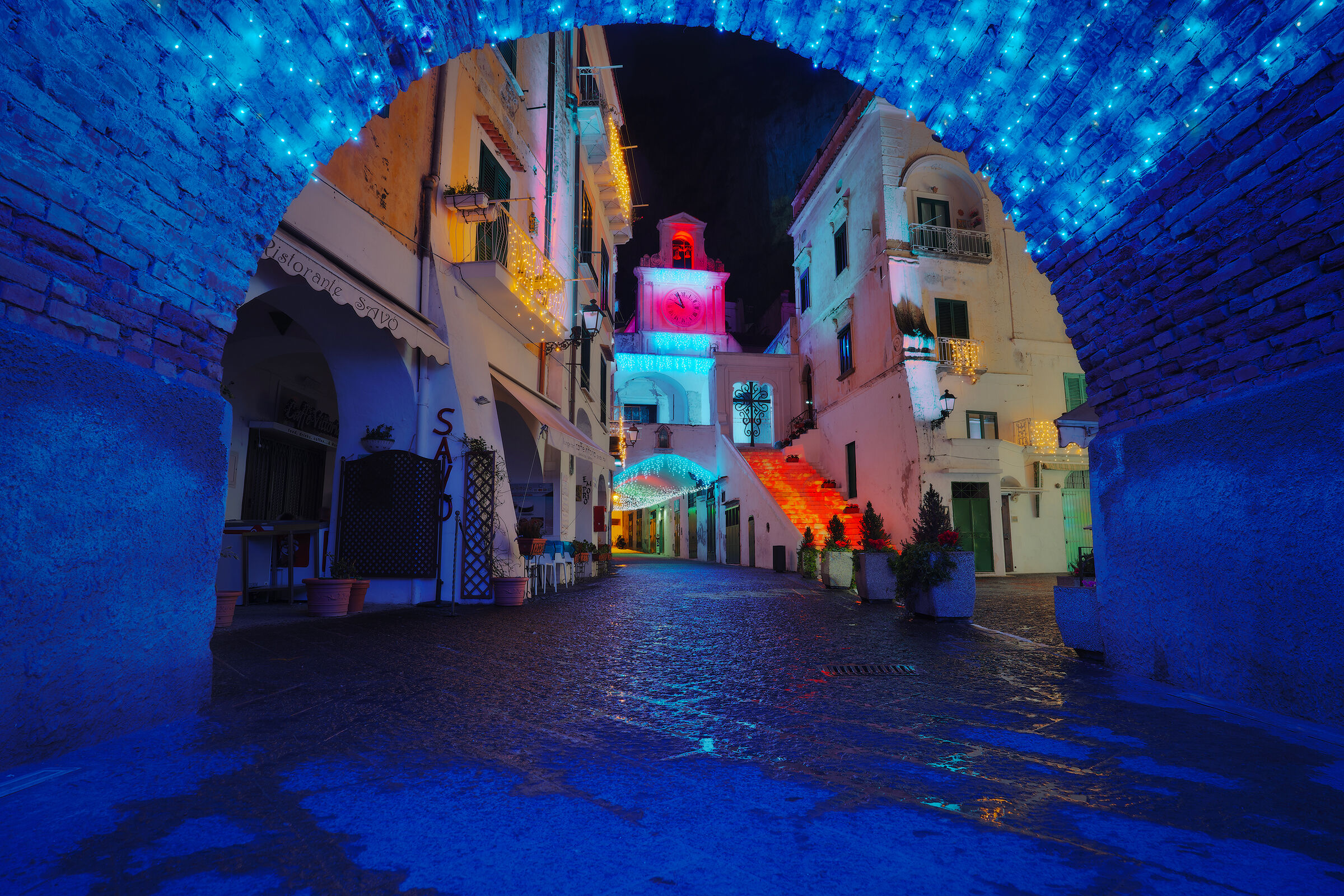 Atrani, Luminarie 2019, Tunnel