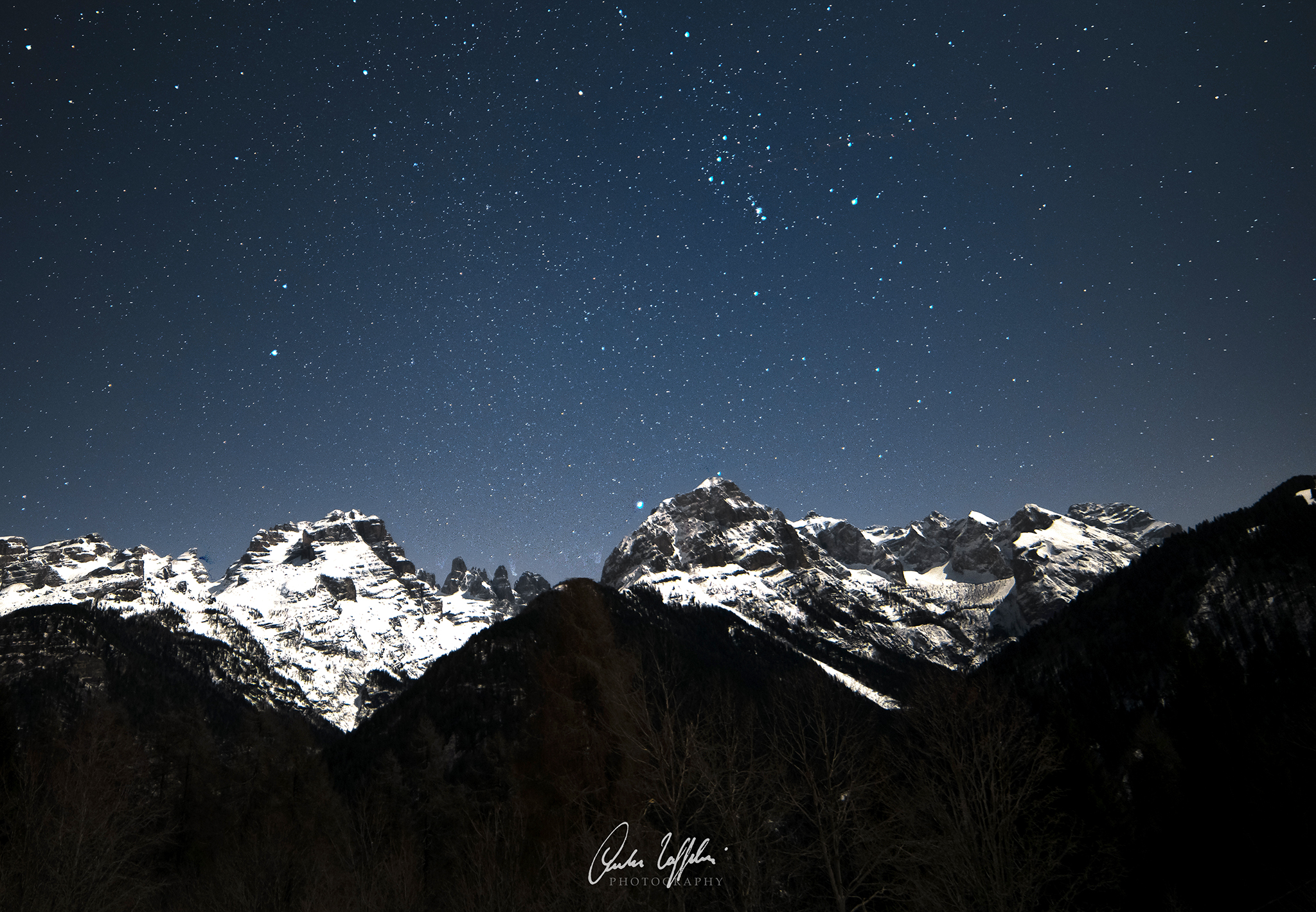 Orione e le Dolomiti di Brenta