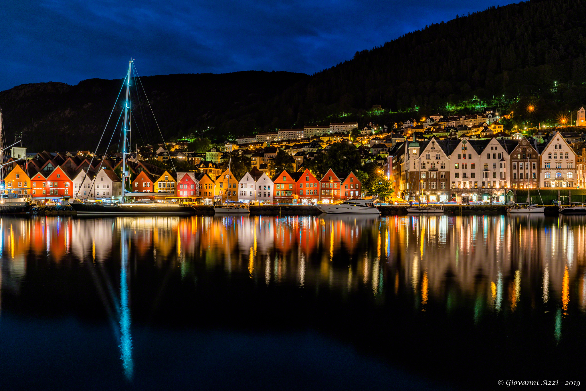 Evening at Bryggen