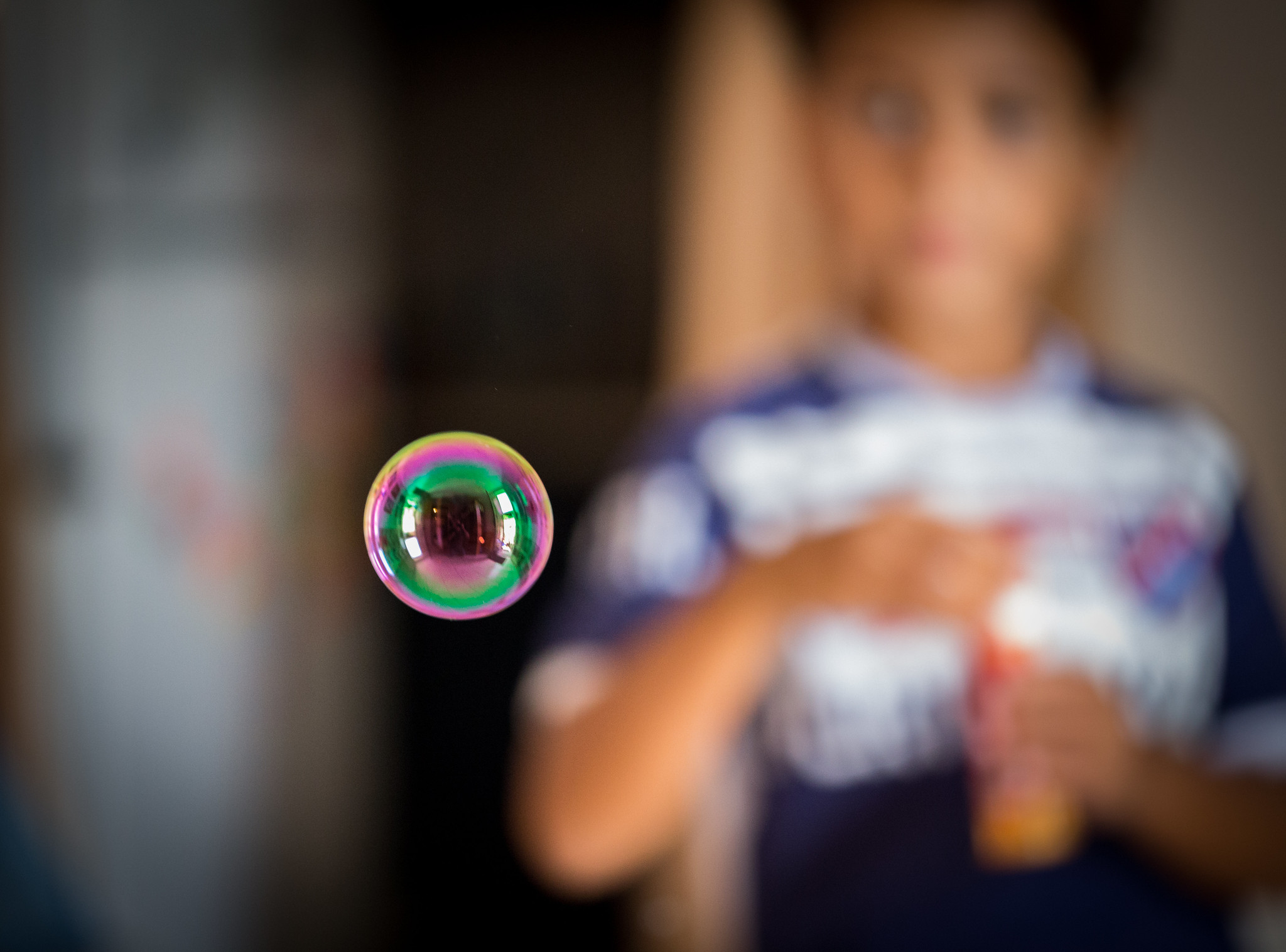 Like a soap bubble, useless, hypnotic