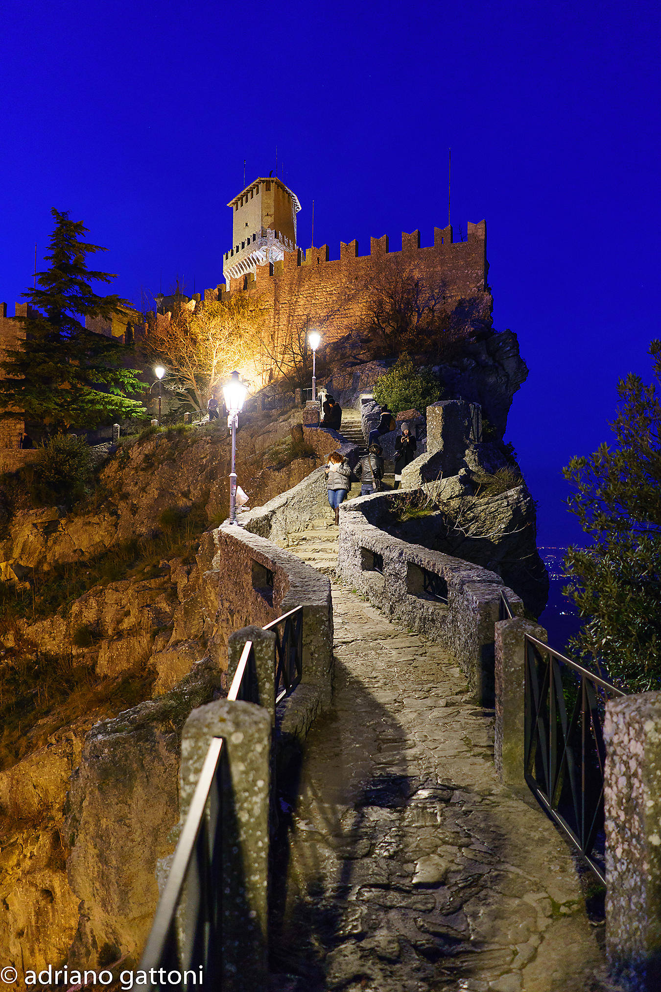 San Marino vista della torre di mezzo