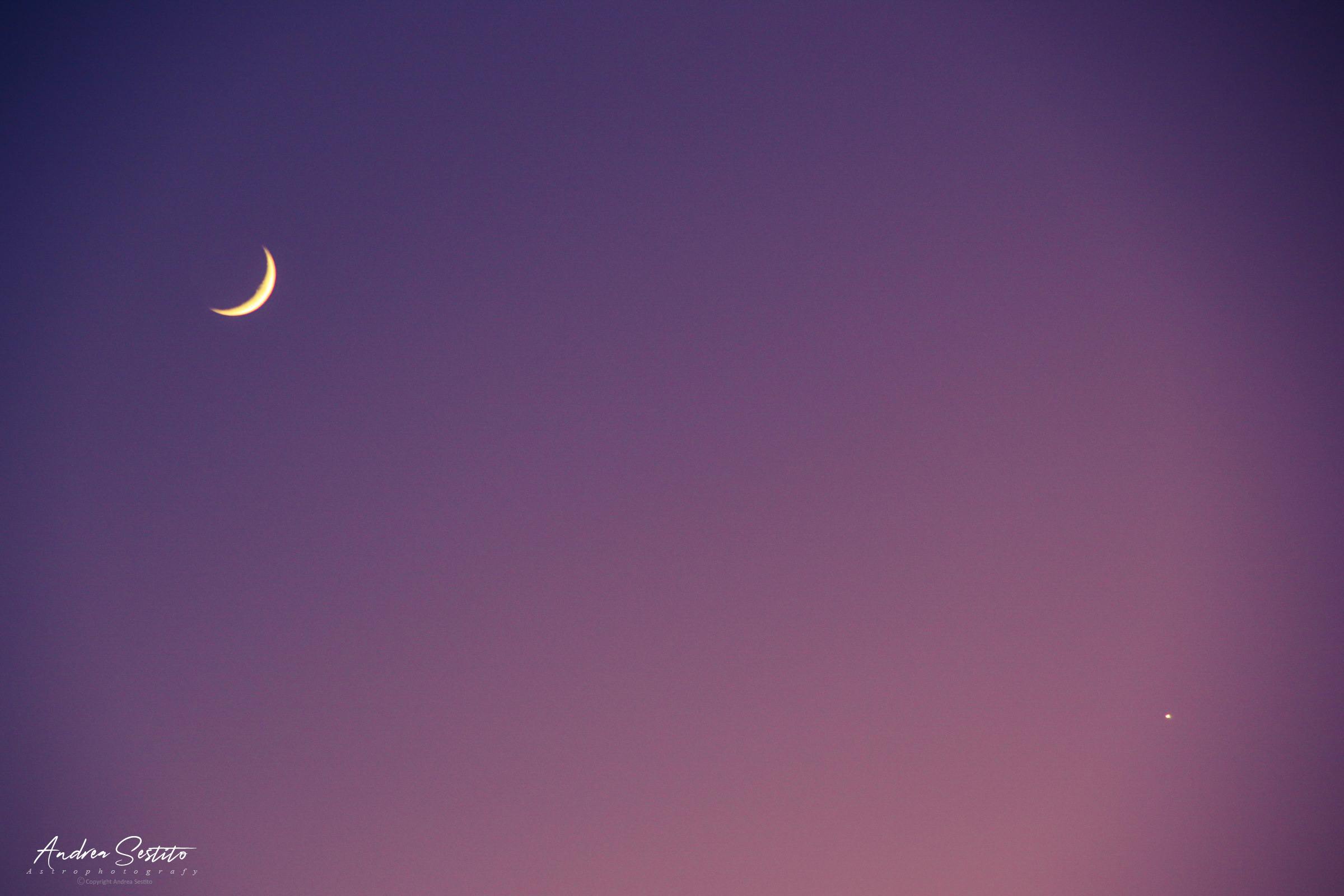 Congiuzione Luna e Venere