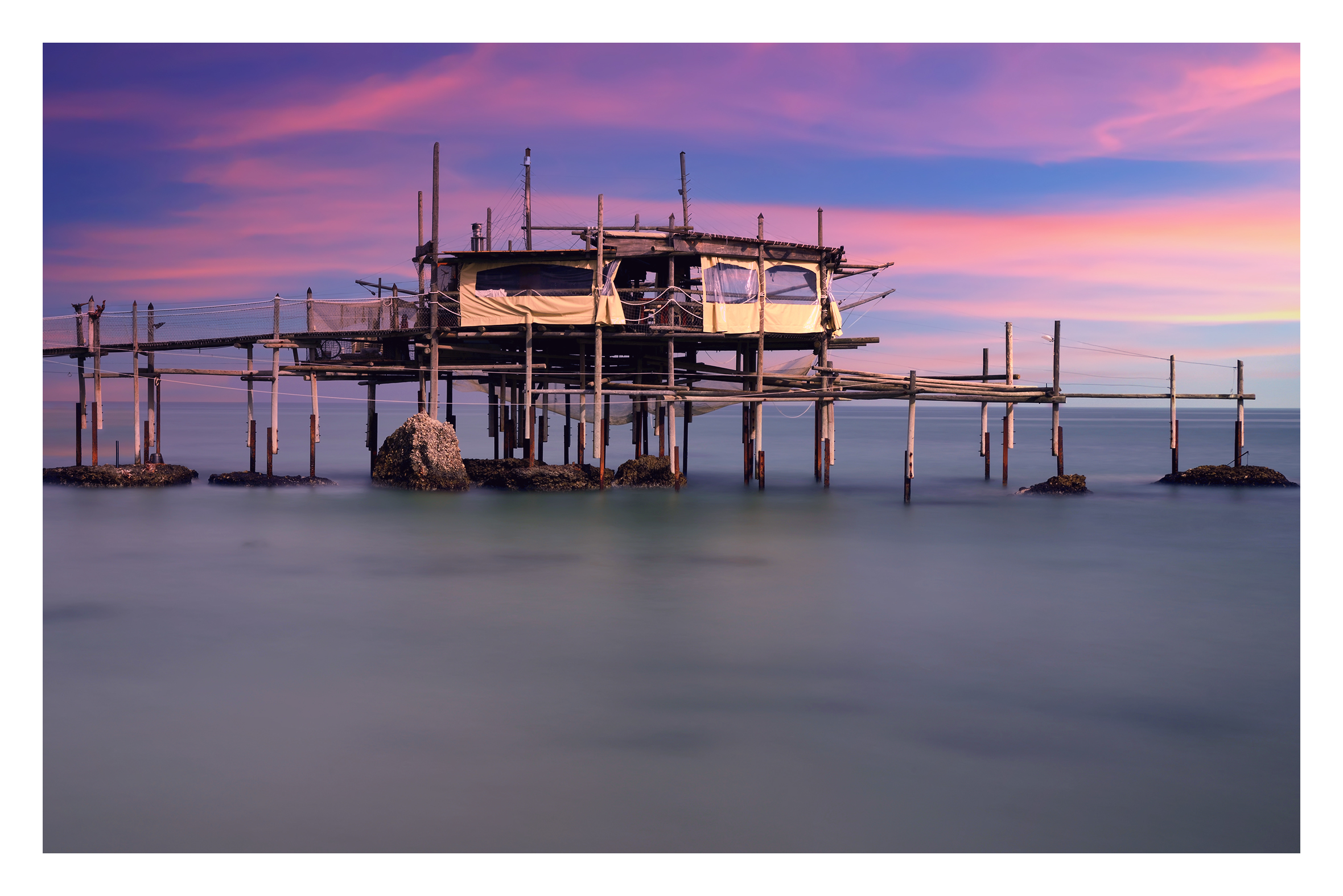 Trabocco in the Adriatic