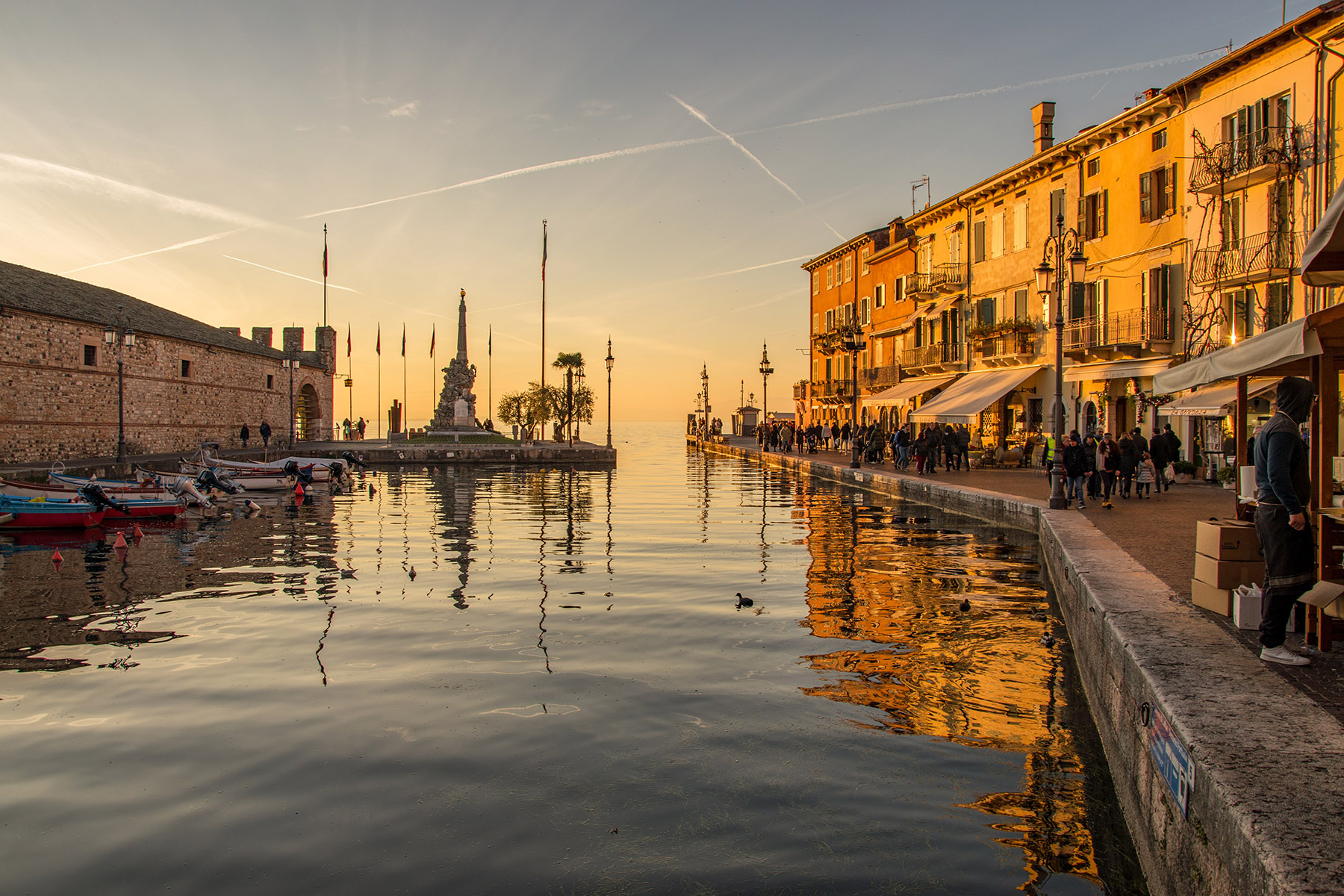 tramonto sul Garda