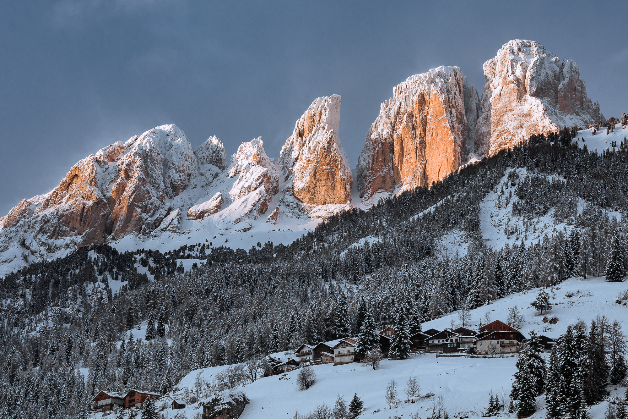 Tramonto sul Sassolungo