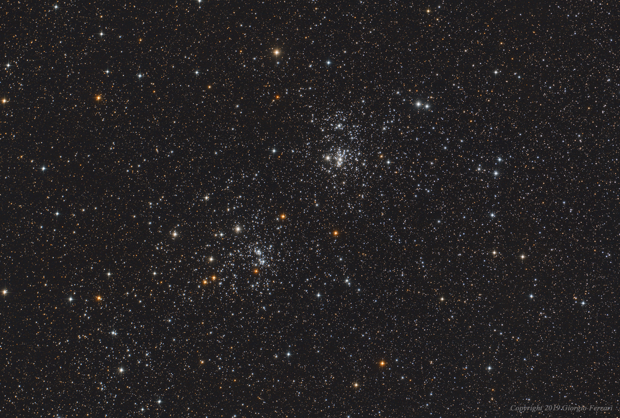 NGC884 and NGC869 (Double Perseus Cluster)
