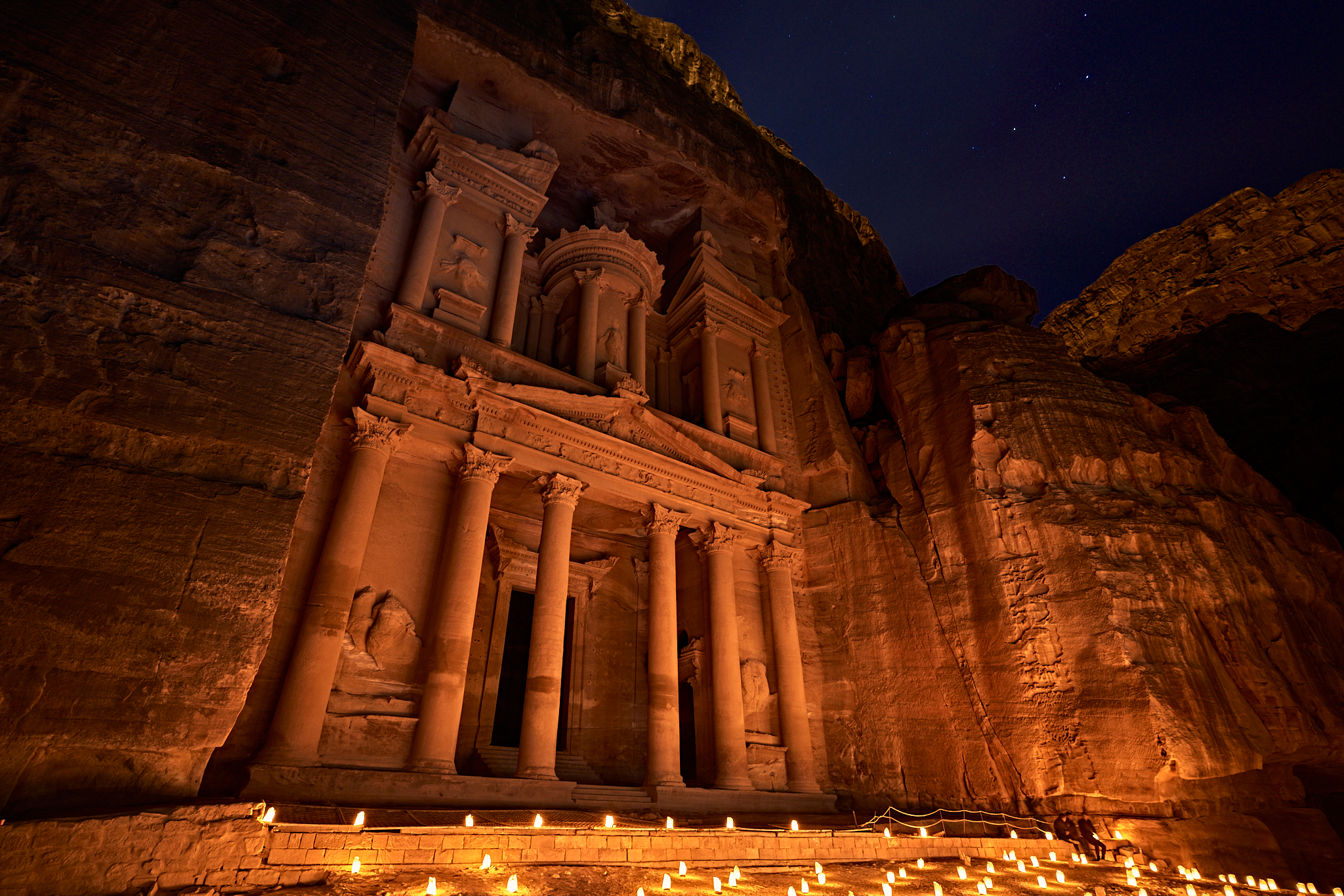 Petra by night